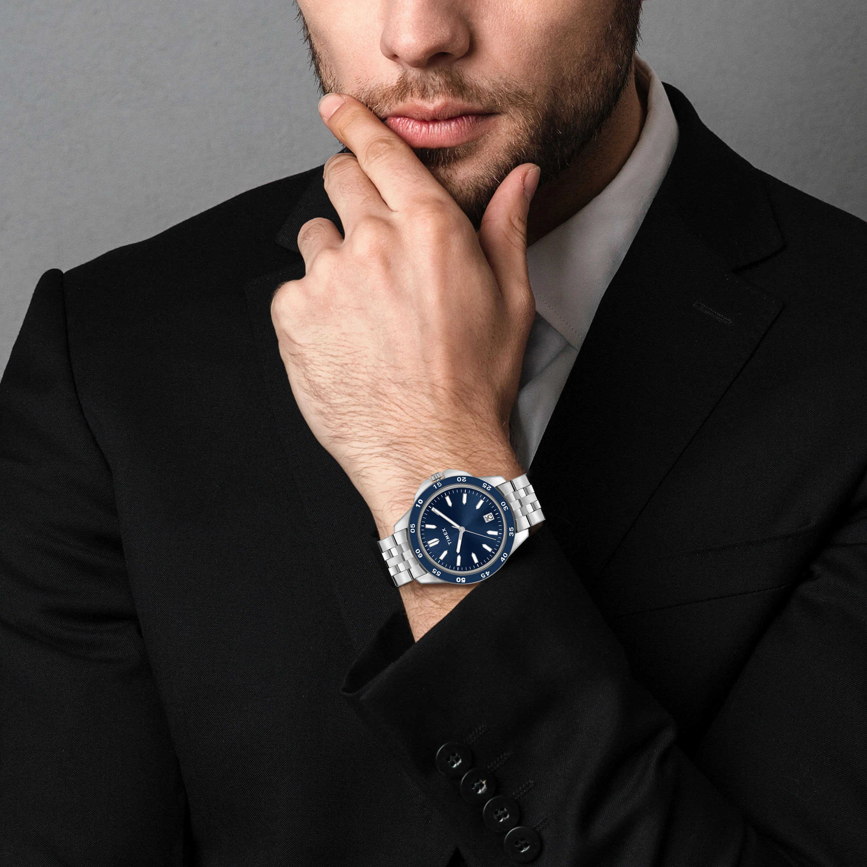 TIMEX Unisex Blue Round Dial Analog Pair Watch - TW0PRE006 - Image 5