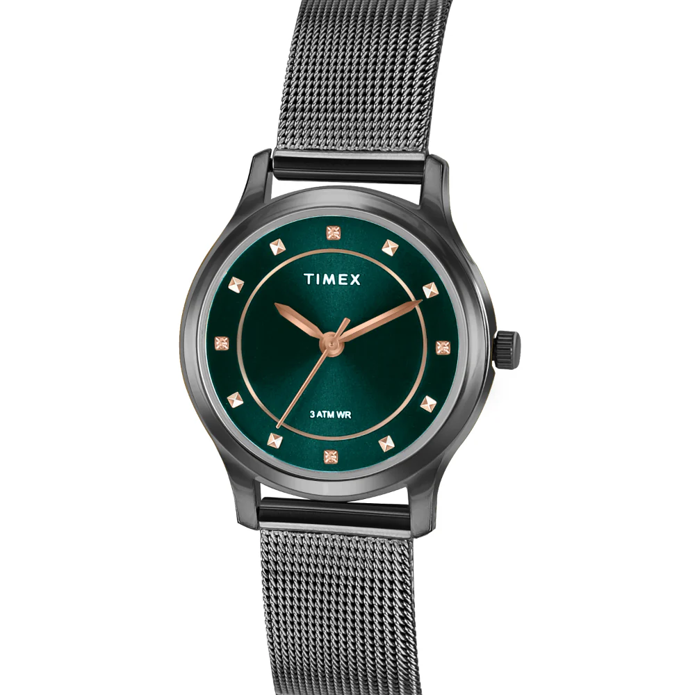 Timex Unisex Green Round Analog Pair Watch- TW00ZP003 - Image 5