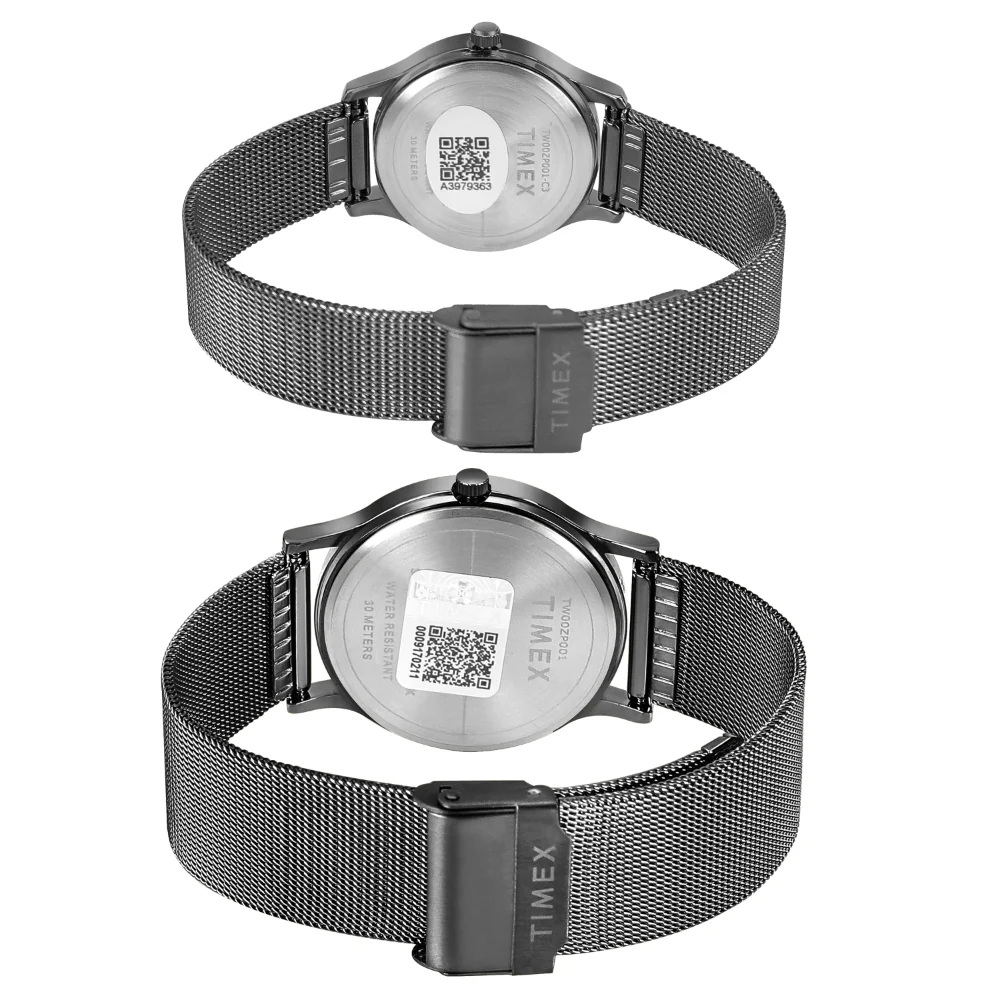 Timex Unisex Green Round Analog Pair Watch- TW00ZP003 - Image 8