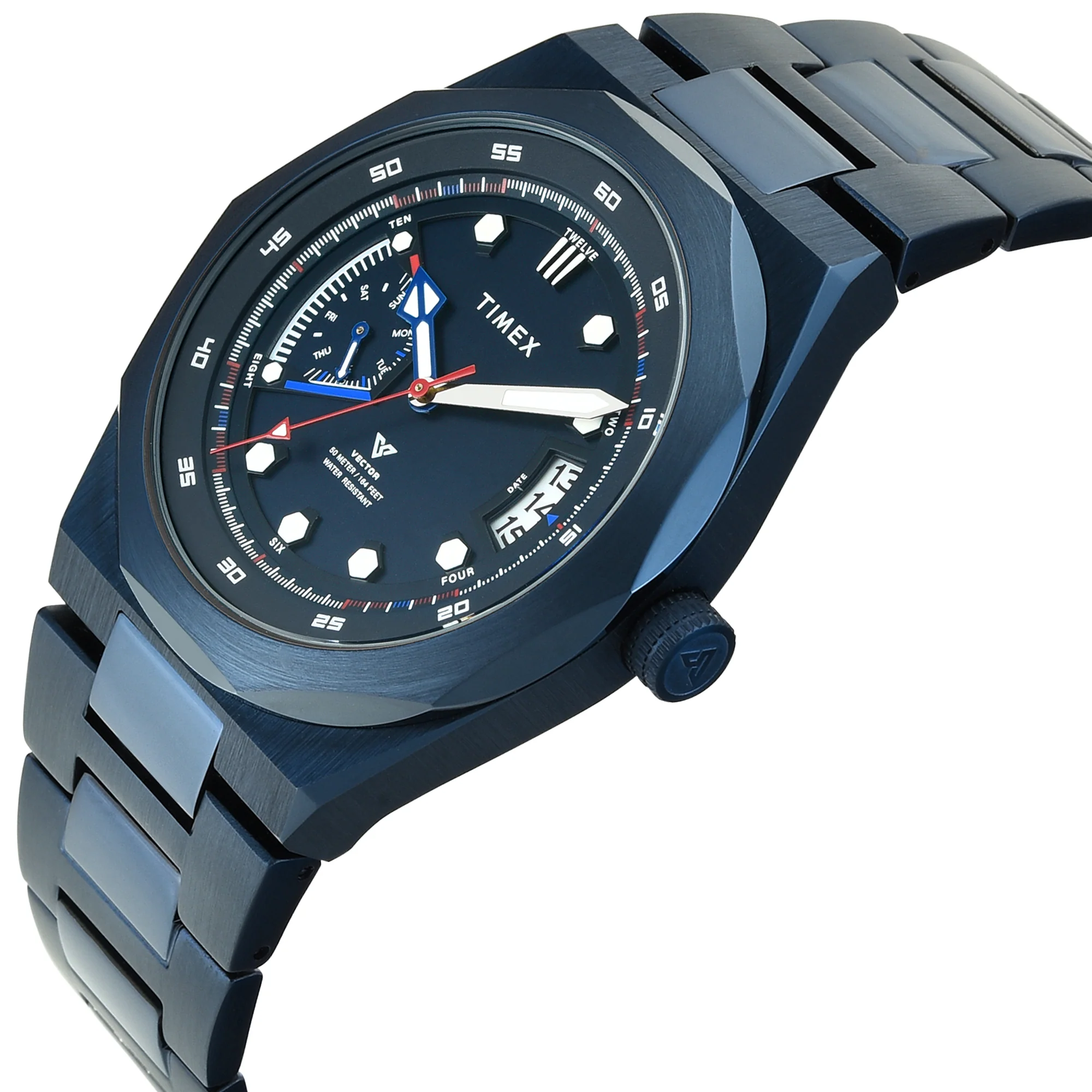 TIMEX Vector Blue Round Dial Analog Men's Watch - TWEG31002 - Image 2