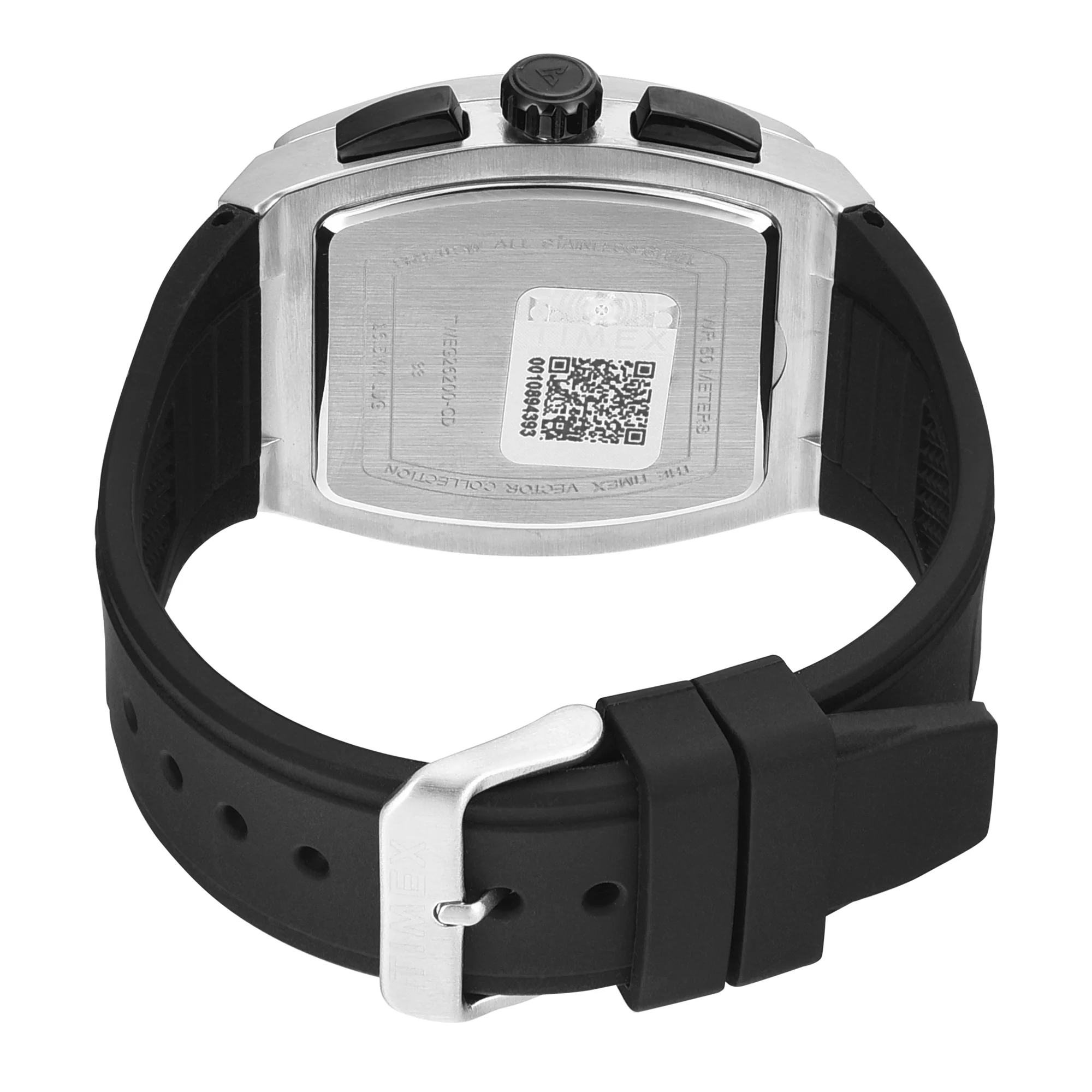 TIMEX Vector Men Silver Rectangle Chronograph Dial Analog Watch - TWEG26200 - Image 5
