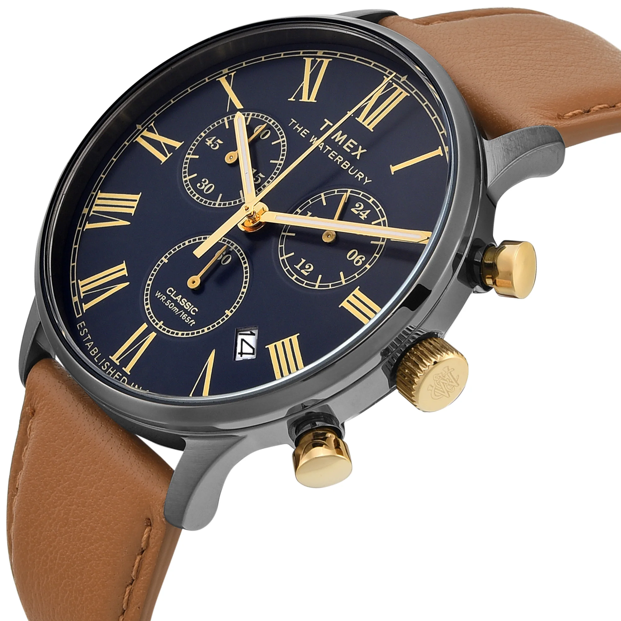 TIMEX WATERBURY Blue Round Dial Analog Men's Watch - TWEG26601 - Image 2