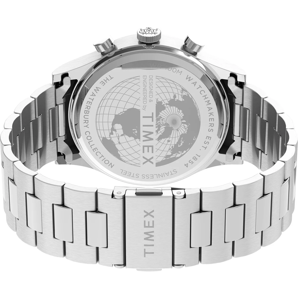 Waterbury Traditional Chronograph 42mm Stainless Steel Bracelet Watch - Image 5