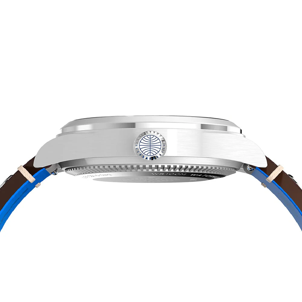 Timex Waterbury GMT x Pan Am® 39mm Leather Strap Watch - Image 3