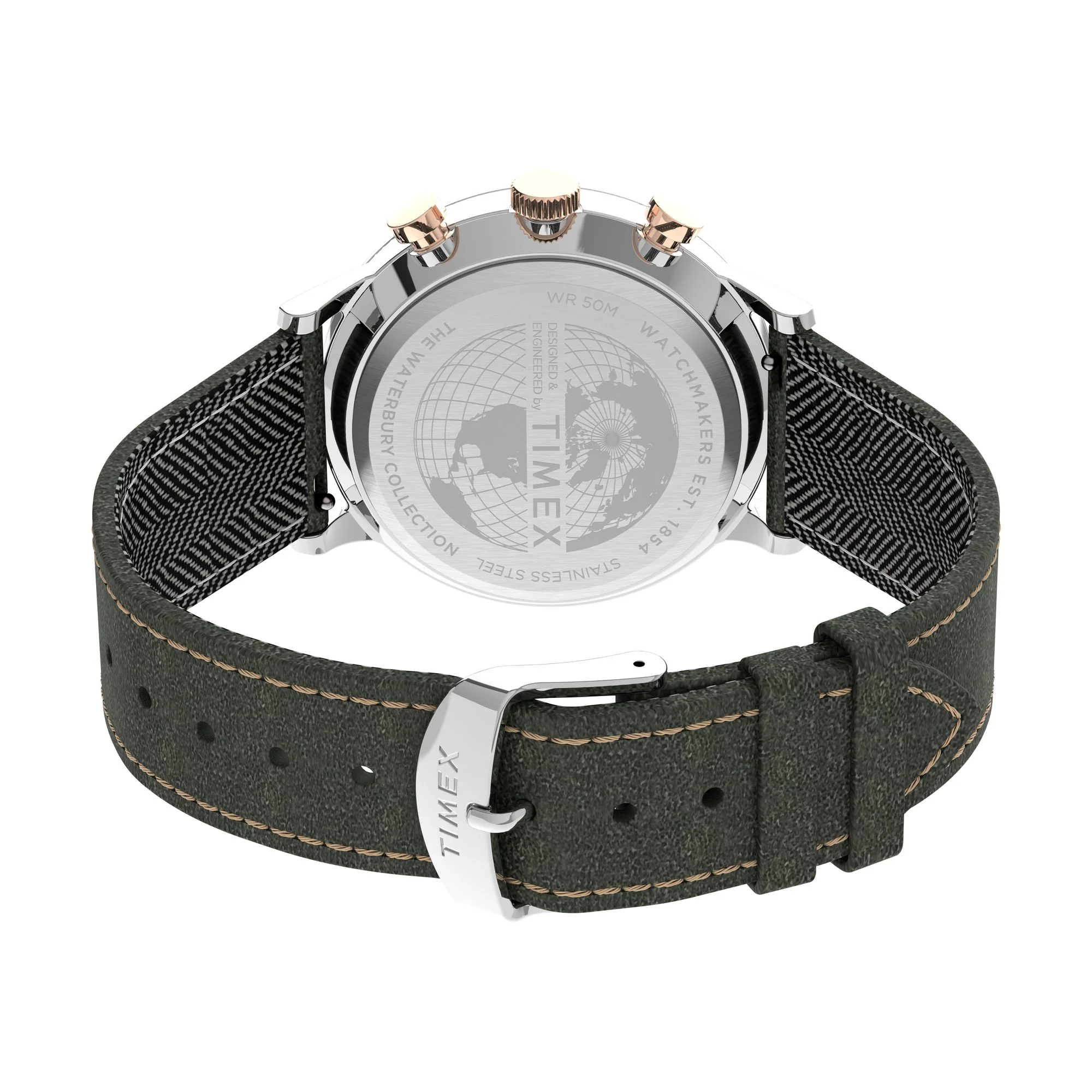 Timex Waterbury Men Green Round Analog Watch - TW2T71400UJ - Image 5
