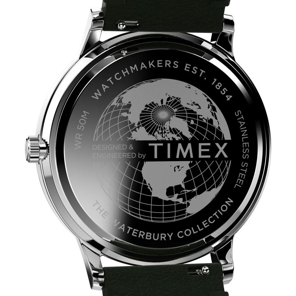 Waterbury Classic 40mm Leather Strap Watch - Image 3