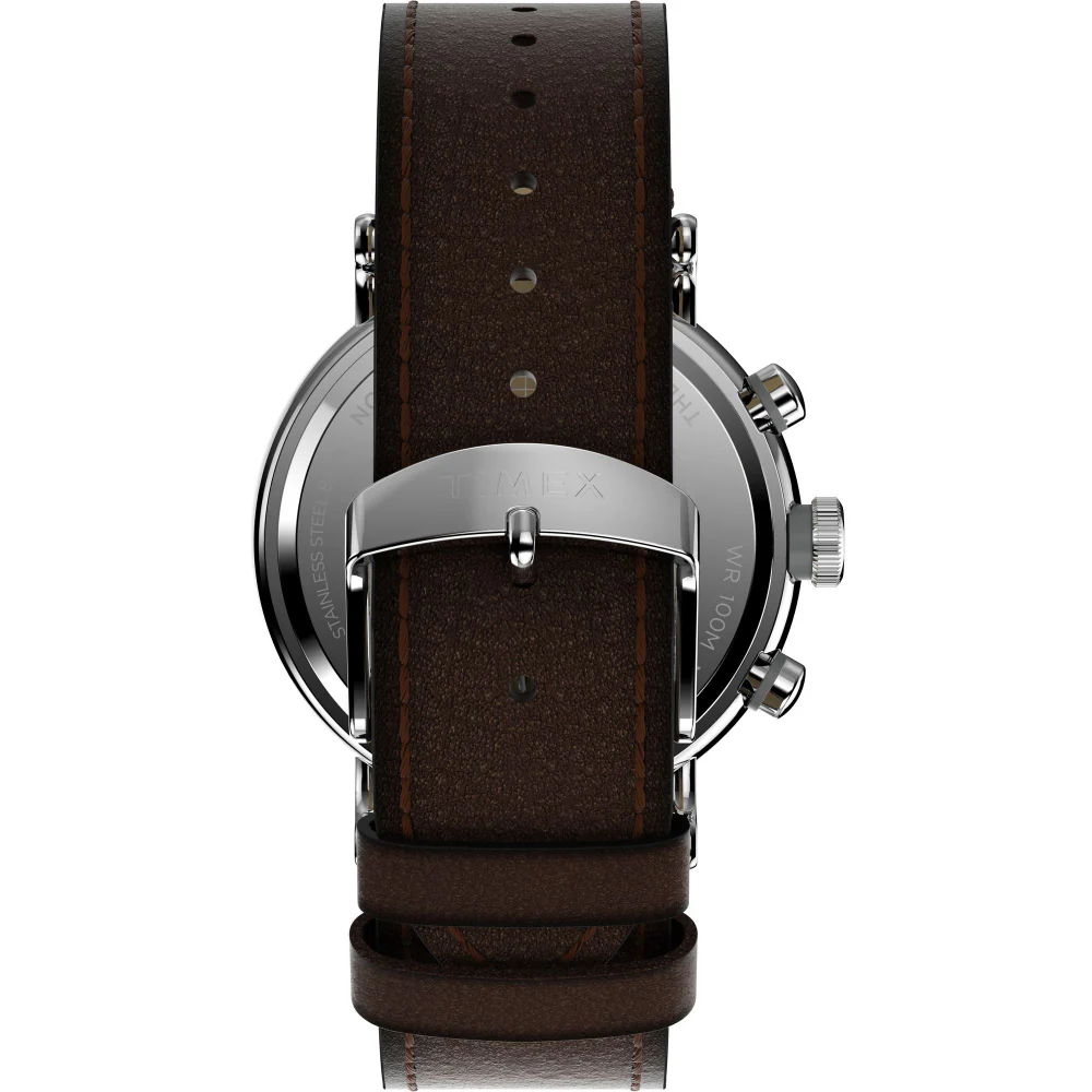 Waterbury Standard 43mm Leather Strap Watch - Image 4