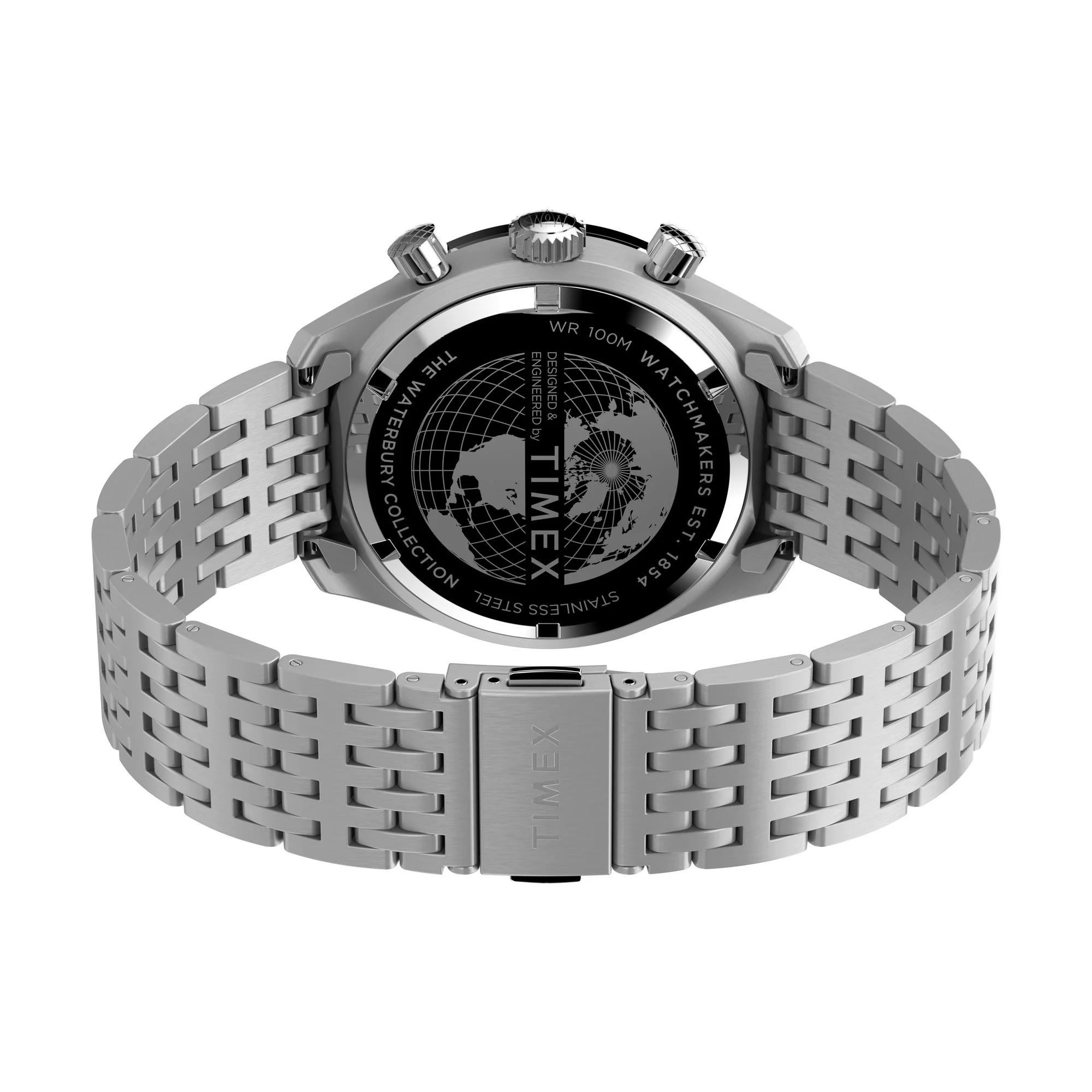 TIMEX Waterbury Men Silver Round Dial Analog Watch - TW2V42400UJ - Image 3
