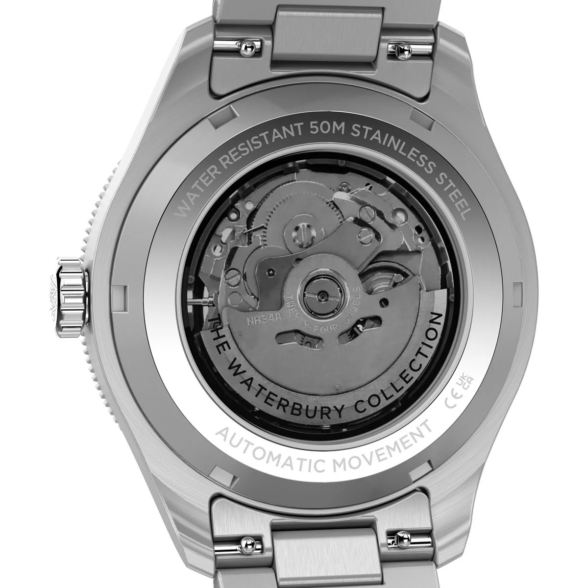 Timex Waterbury Round 42mm Black Dial Mechanical Automatic Men Watch - TW2Y60800UJ - Image 4