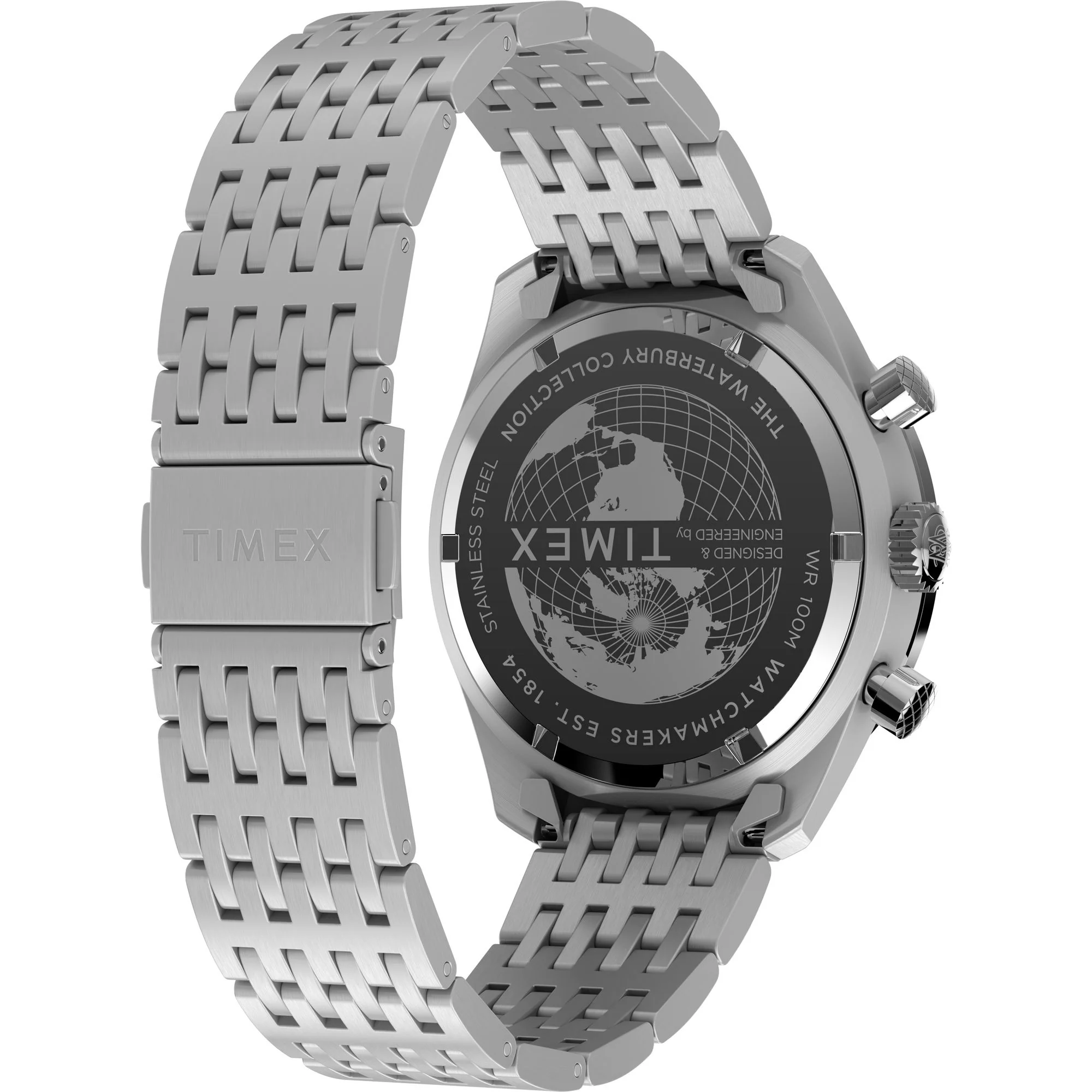 TIMEX Waterbury Silver-Tone Round Dial Analog Men's Watch - TW2Y18700UJ - Image 5