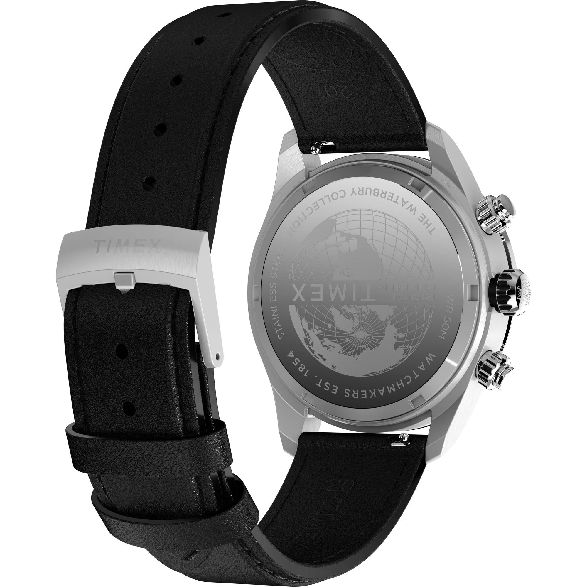 TIMEX Waterbury Silver-Tone Round Dial Analog Men's Watch - TW2Y19300UJ - Image 5