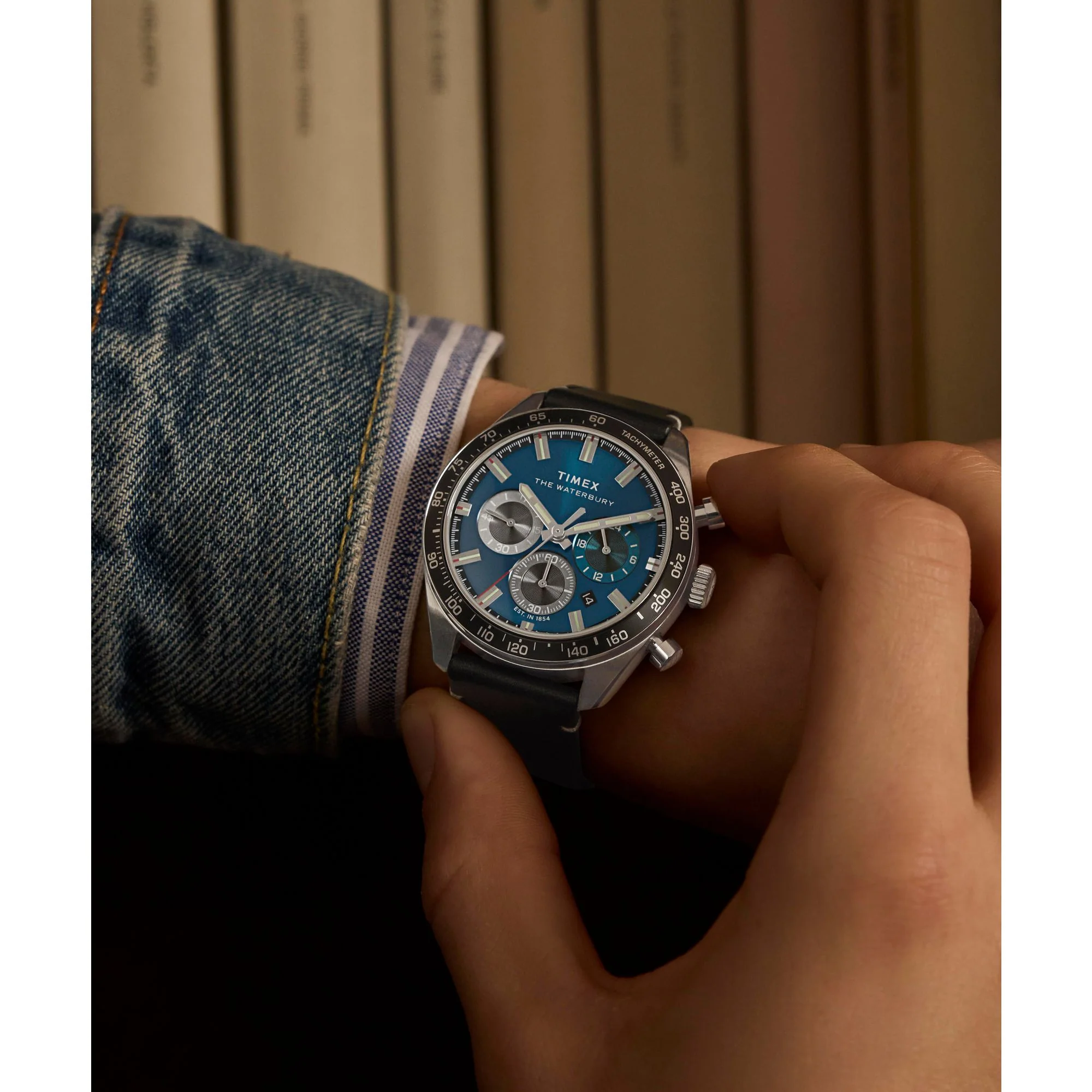 TIMEX Waterbury Traditional Blue Round Dial Analog Men's Watch - TW2Y18600IK - Image 7