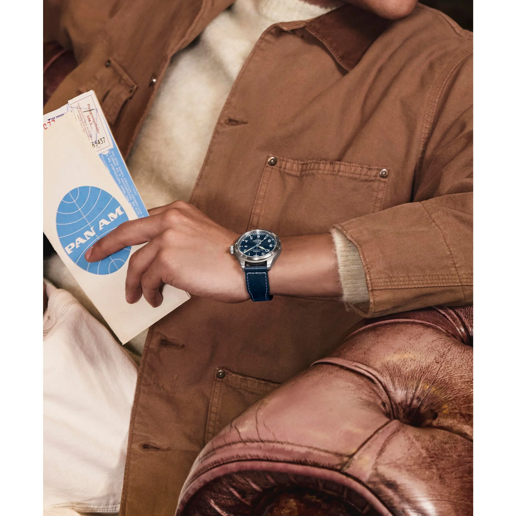 TIMEX Waterbury Traditional Blue Round Dial Mechanical Automatic Men's Watch - TW2Y38800X6 - Image 10