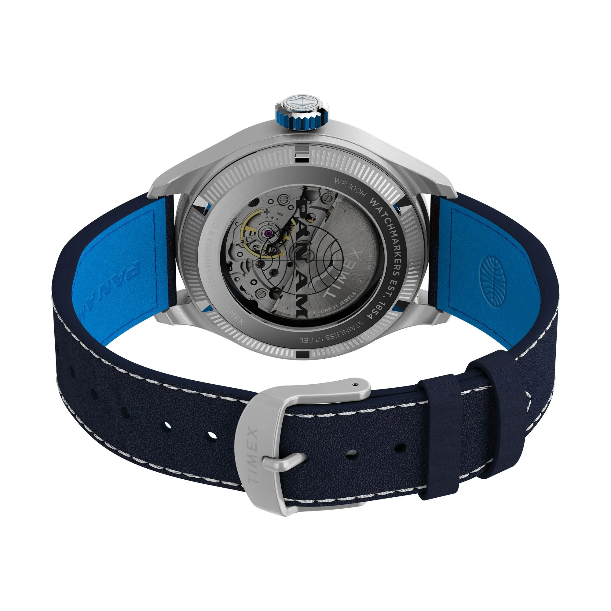 TIMEX Waterbury Traditional Blue Round Dial Mechanical Automatic Men's Watch - TW2Y38800X6 - Image 5