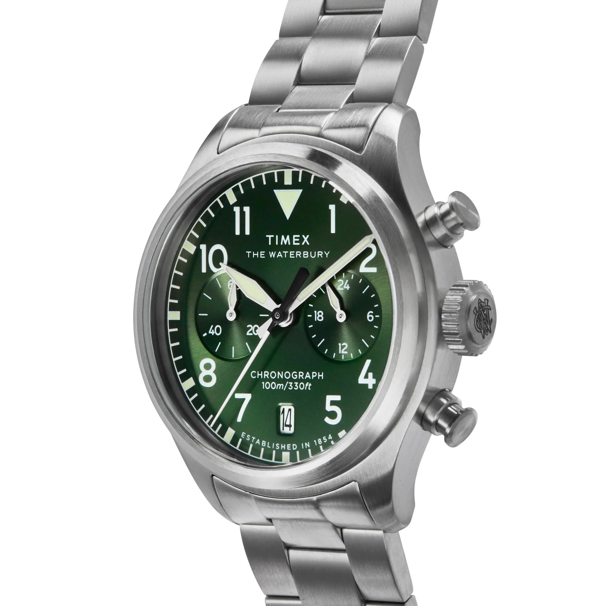 TIMEX Waterbury Traditional Green Round Dial Analog Men's Watch - TW2Y19100IK - Image 6