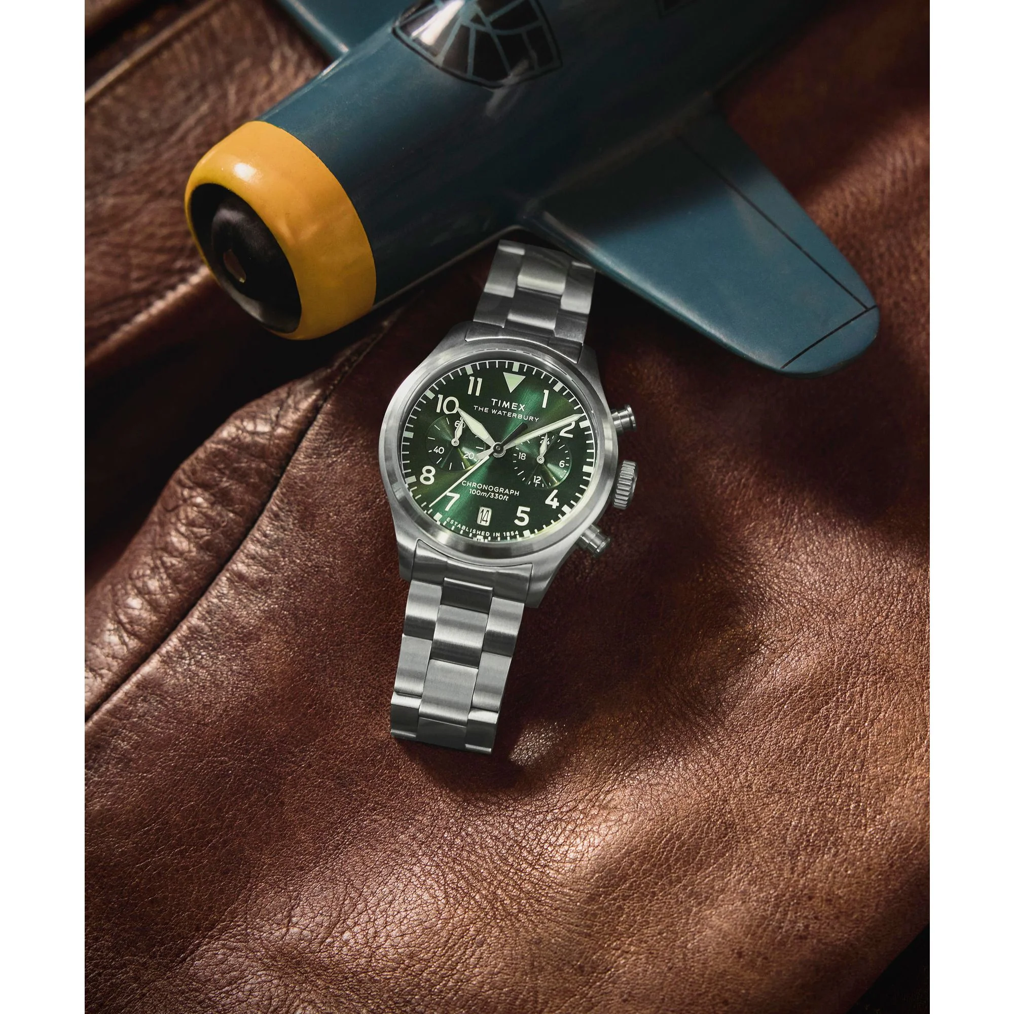 TIMEX Waterbury Traditional Green Round Dial Analog Men's Watch - TW2Y19100IK - Image 7