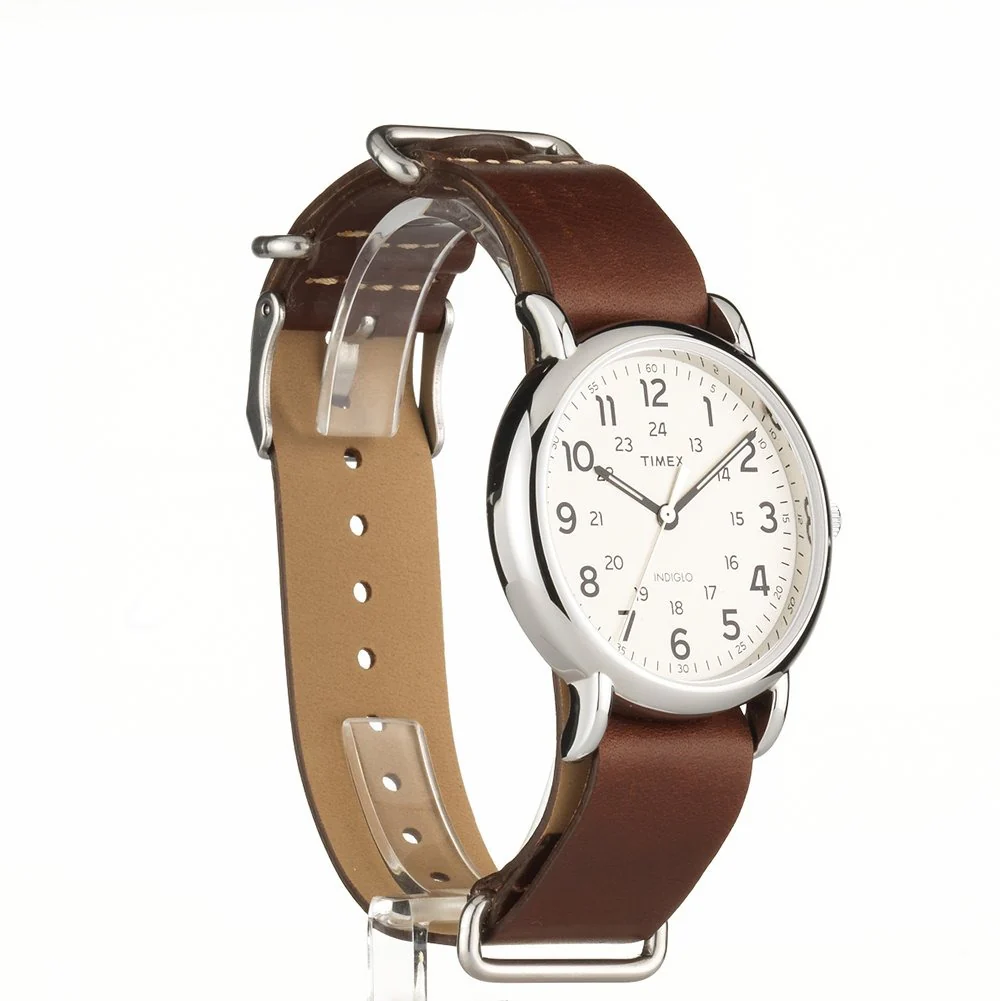 TIMEX Weekender Men Cream Round Dial Analog Watch - T2P495UJ - Image 3