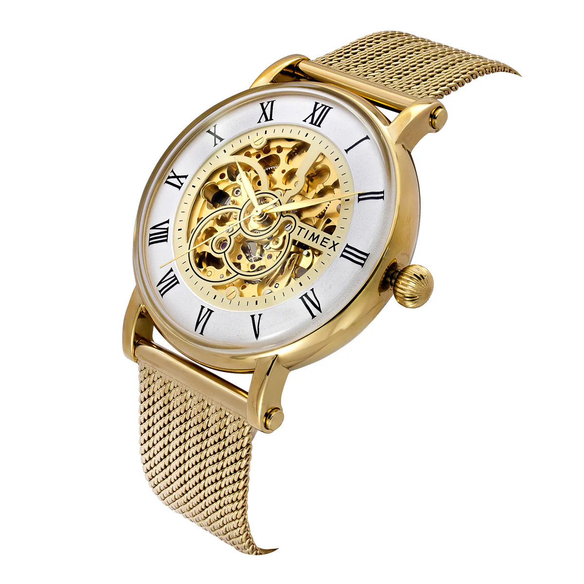 TIMEX White Round Dial Automatic Men's Watch - TWEG16722 - Image 2