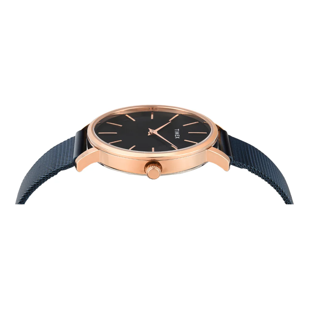 Timex Women Black Round Analog Dial Watch- TWEL15611 - Image 4