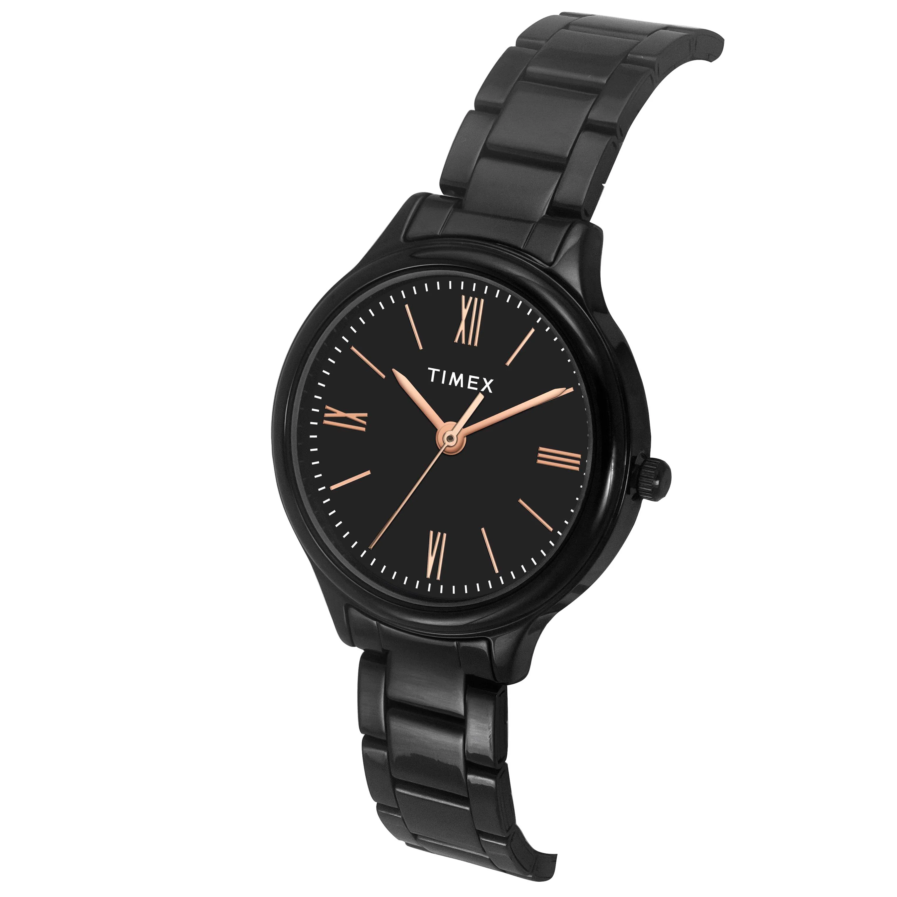 Timex Women Black Round Analog Watch- TWTL121SMU05 - Image 2