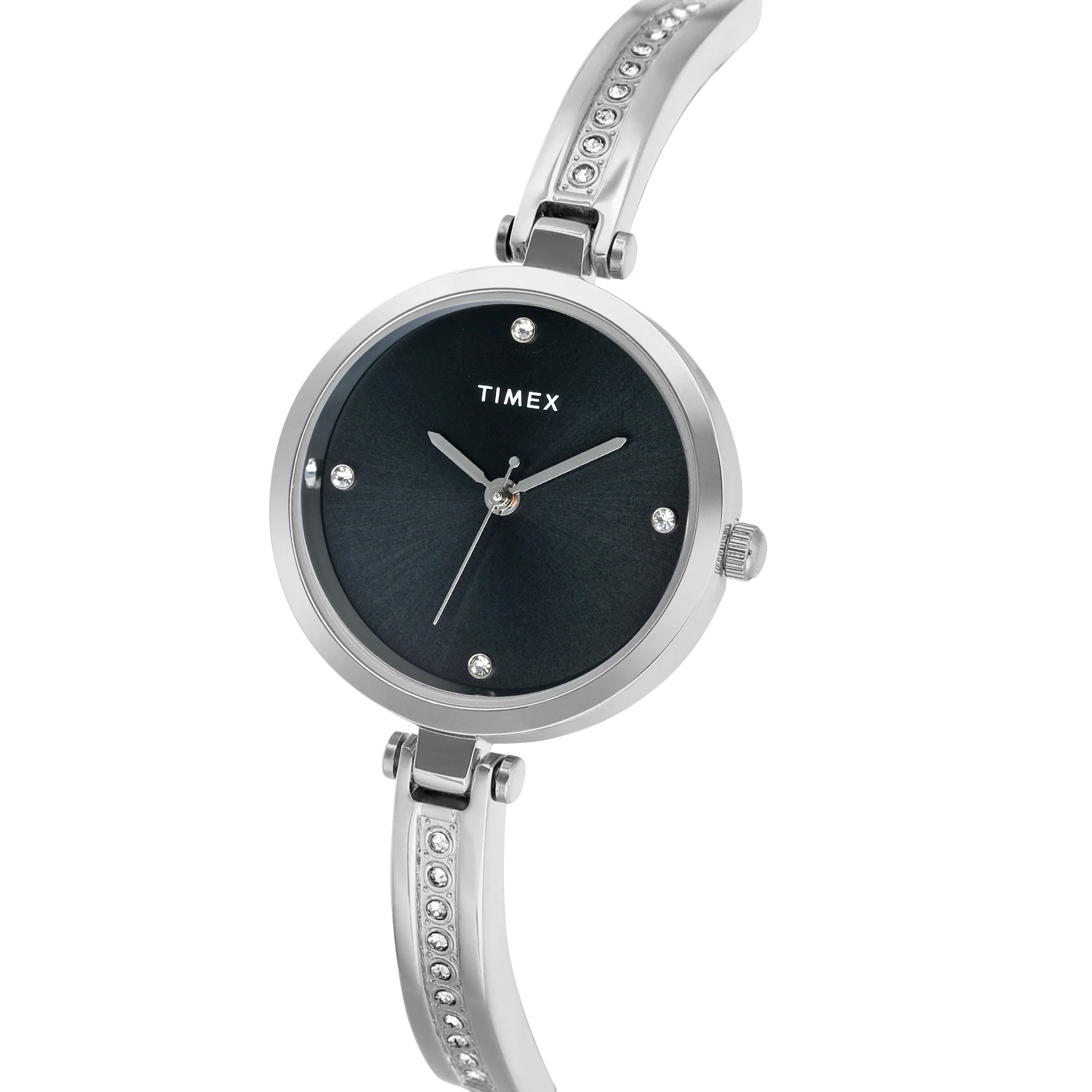 TIMEX Women Black Round Dial Analog Watch - TWEL200SMU02 - Image 2