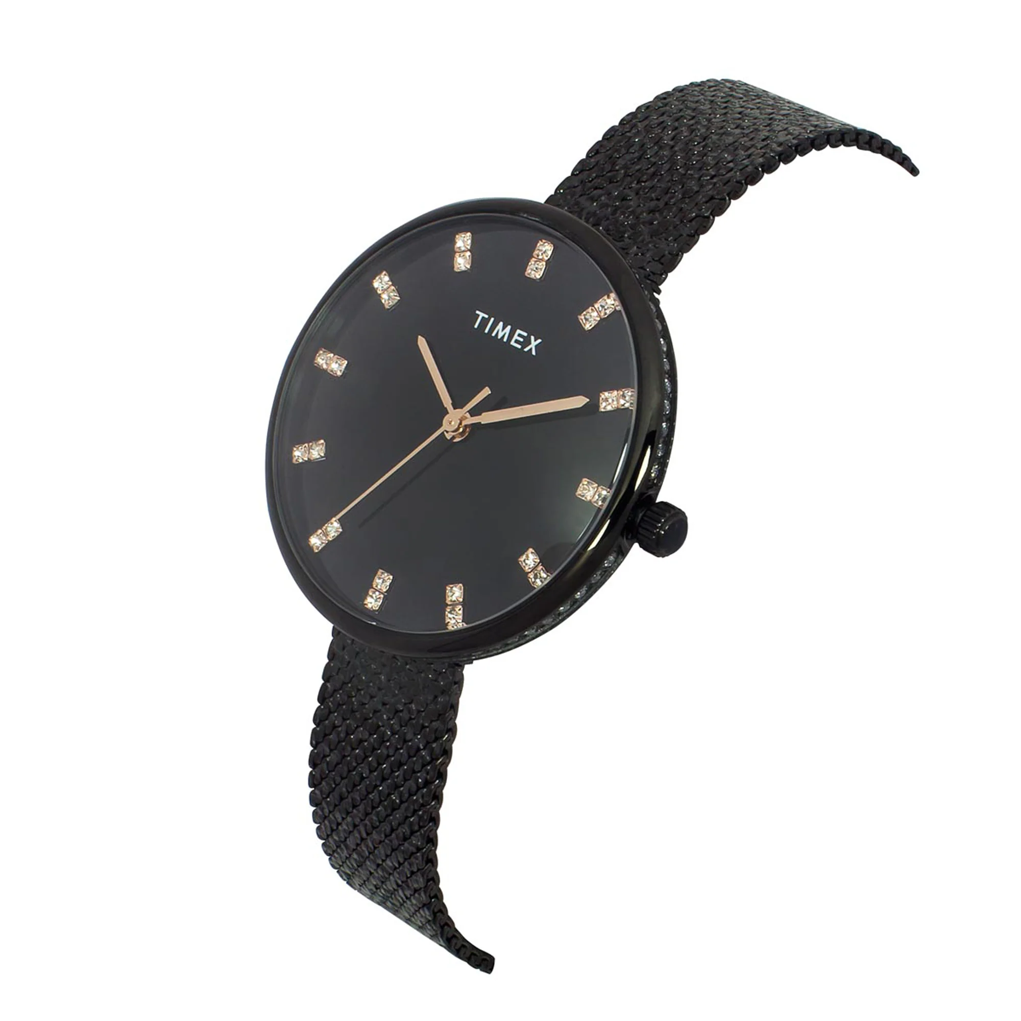 TIMEX Women Black Round Dial Analog Watch - TWEL21503 - Image 2