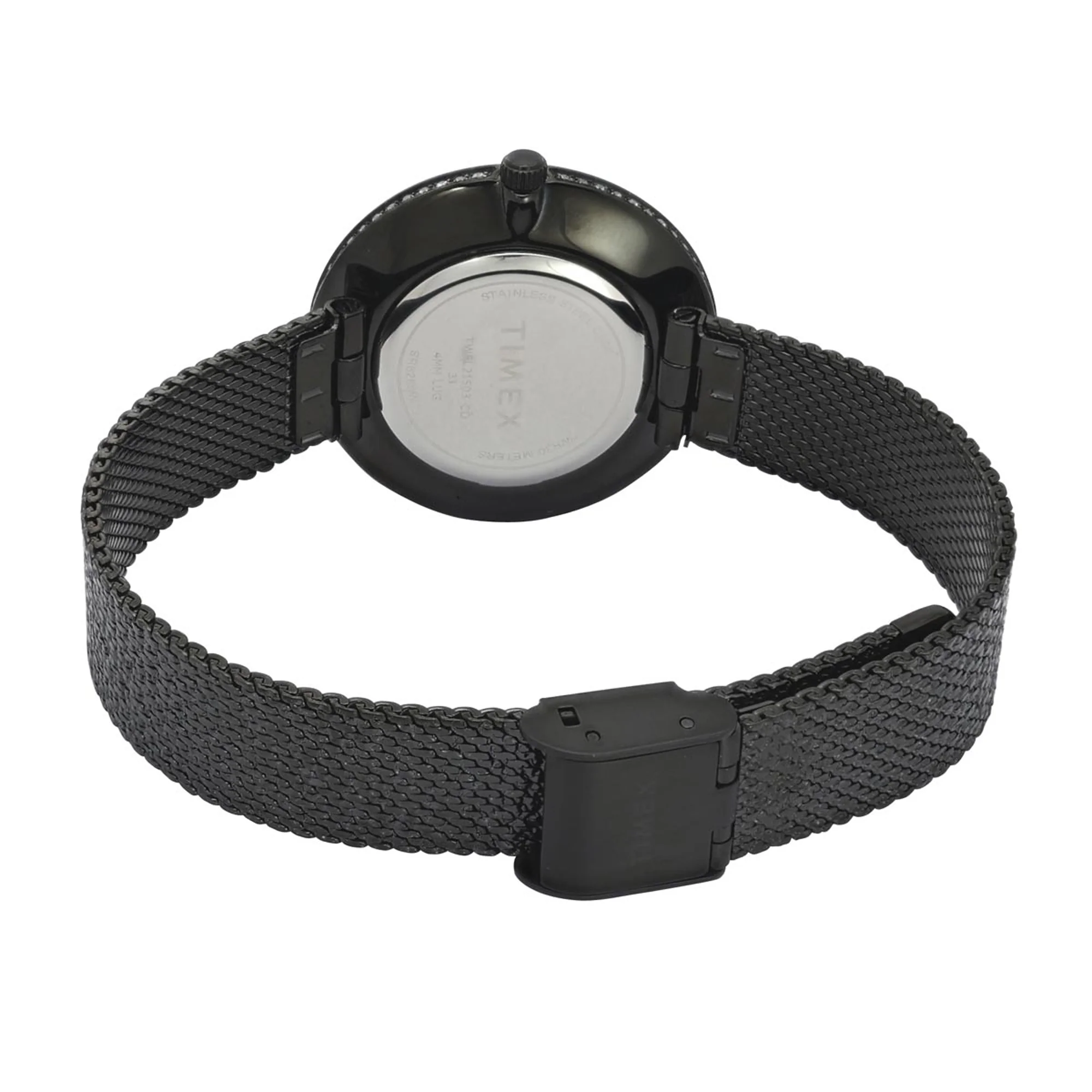 TIMEX Women Black Round Dial Analog Watch - TWEL21503 - Image 3