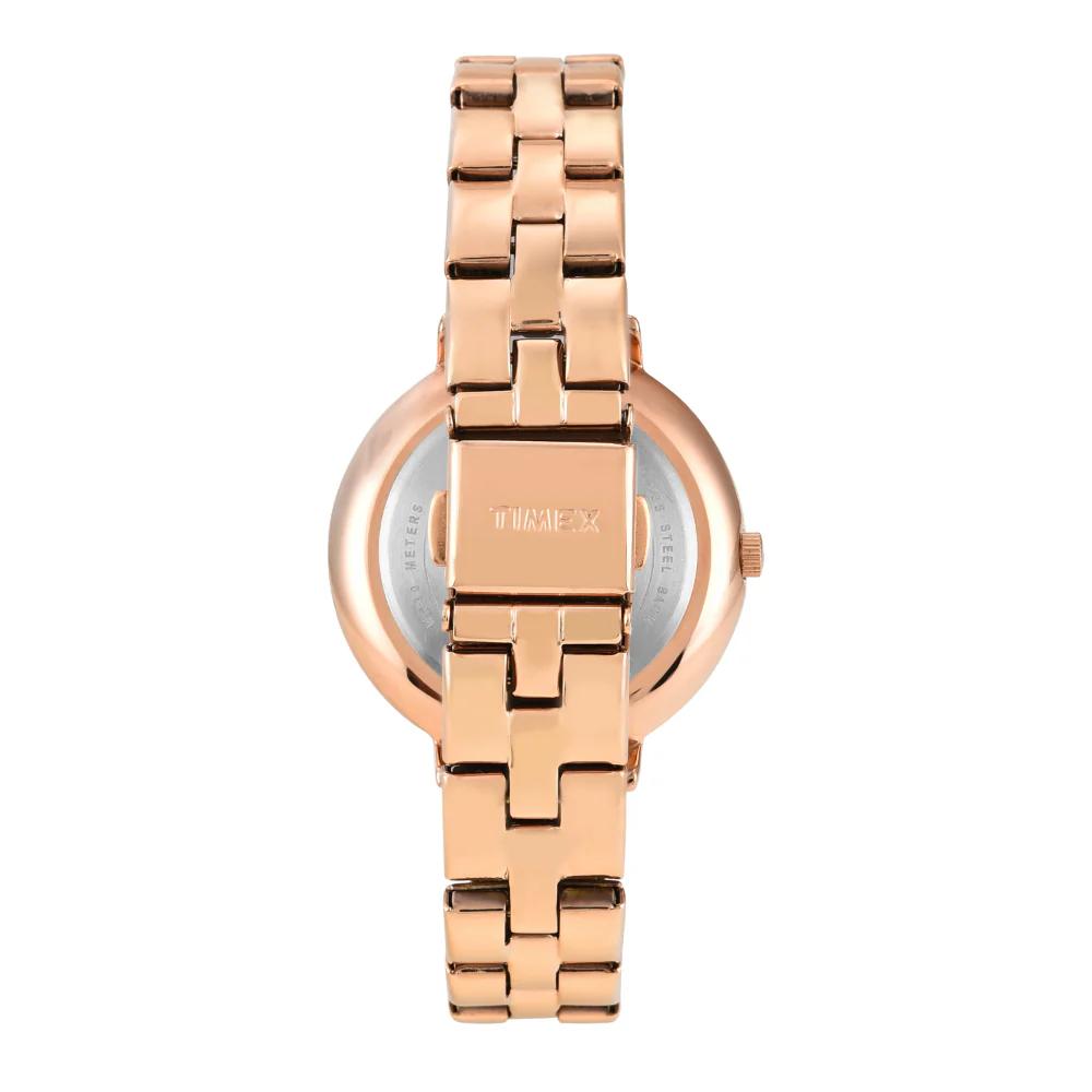 Timex Women Blue Round Analog Dial Watch- TWEL14709 - Image 4