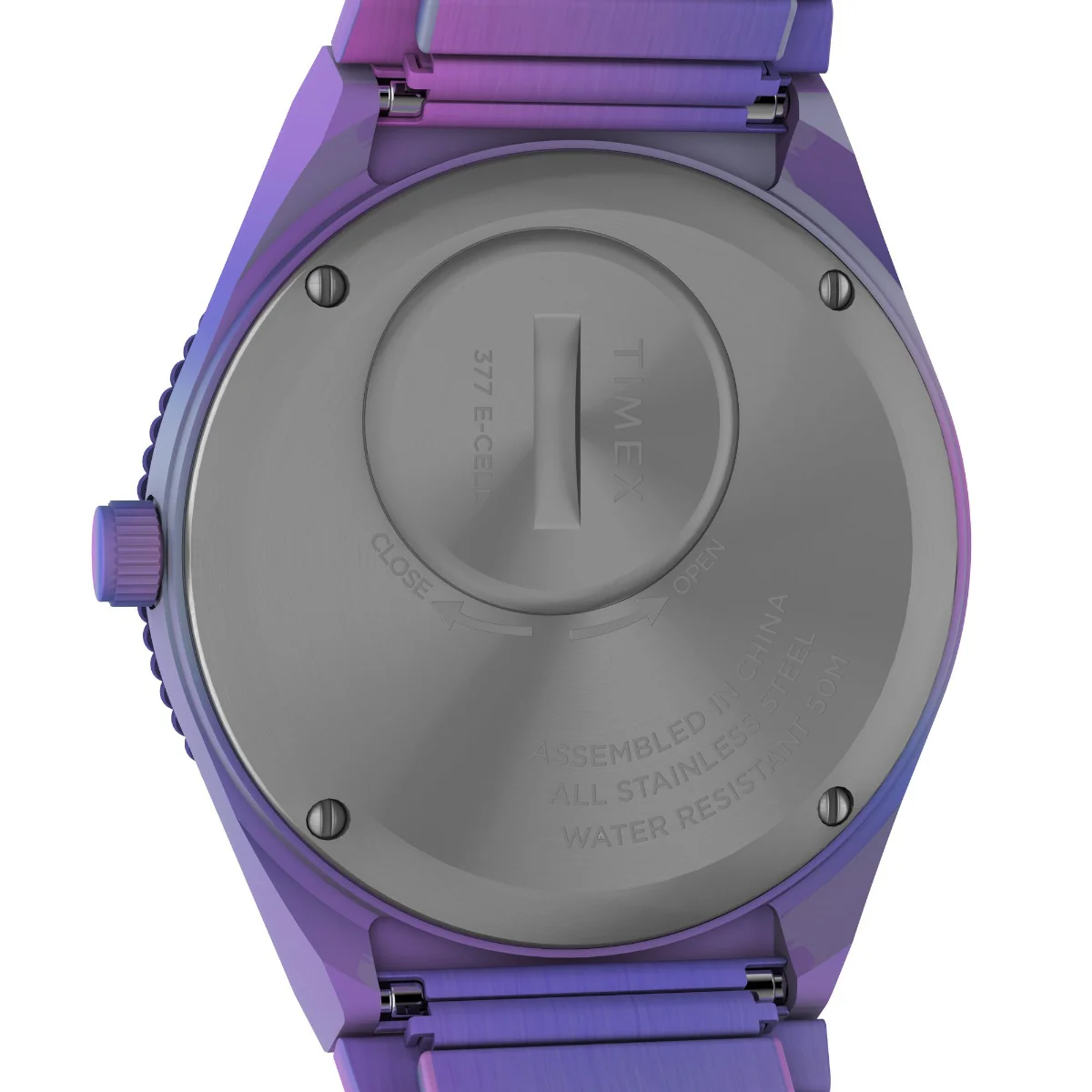 Q Timex 36mm Stainless Steel Expansion Band Watch - Image 5