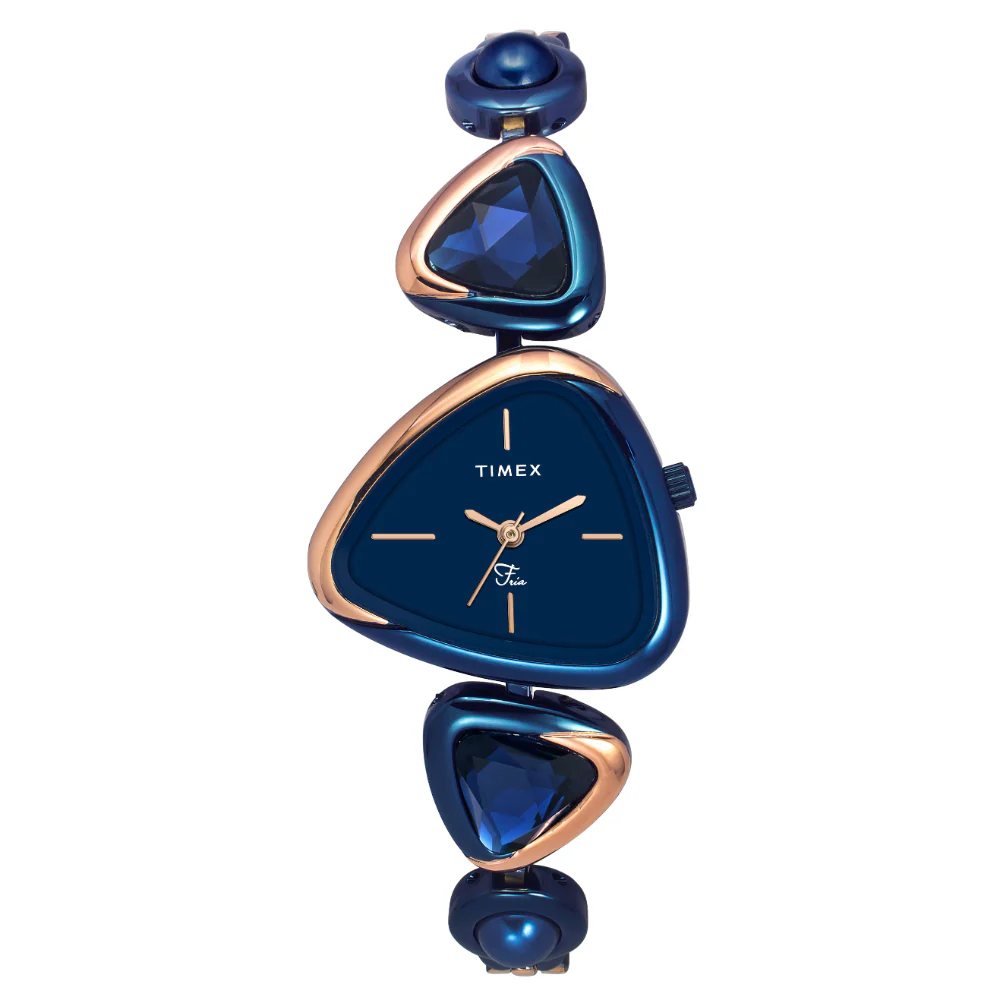 Timex Fria Women Blue Triangle Analog Watch - TWEL17702 - Image 2