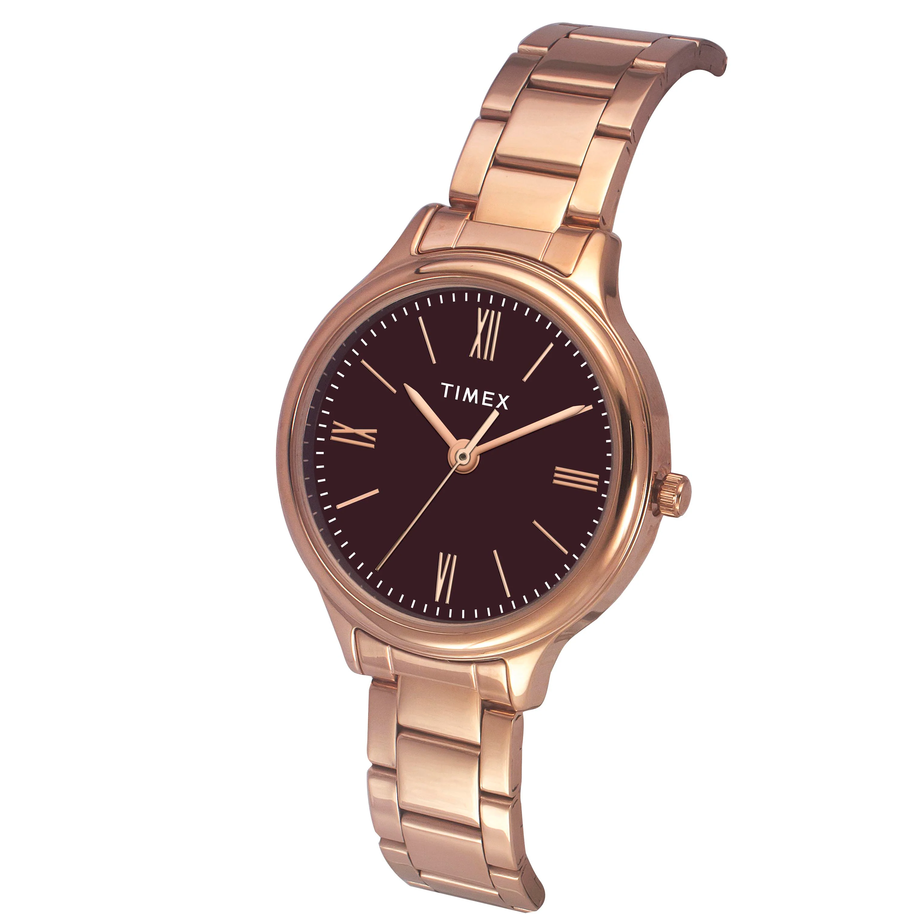 Timex Women Burgundy Round Analog Watch- TWTL121SMU02 - Image 2
