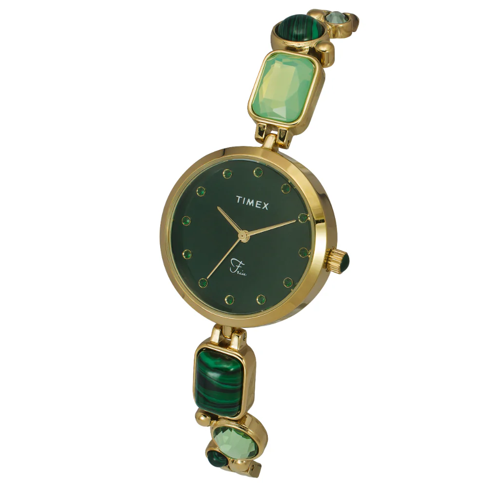Timex Fria Women Green Round Analog Watch - TWEL17801 - Image 2