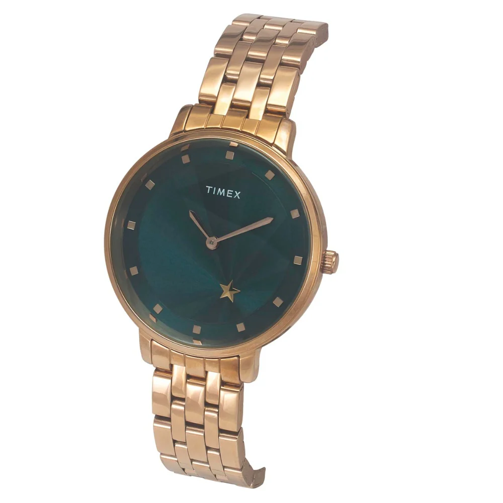 Timex Cosmic Awe Women 2 Hands Round Dial Green Watch - TWEL19103 - Image 2