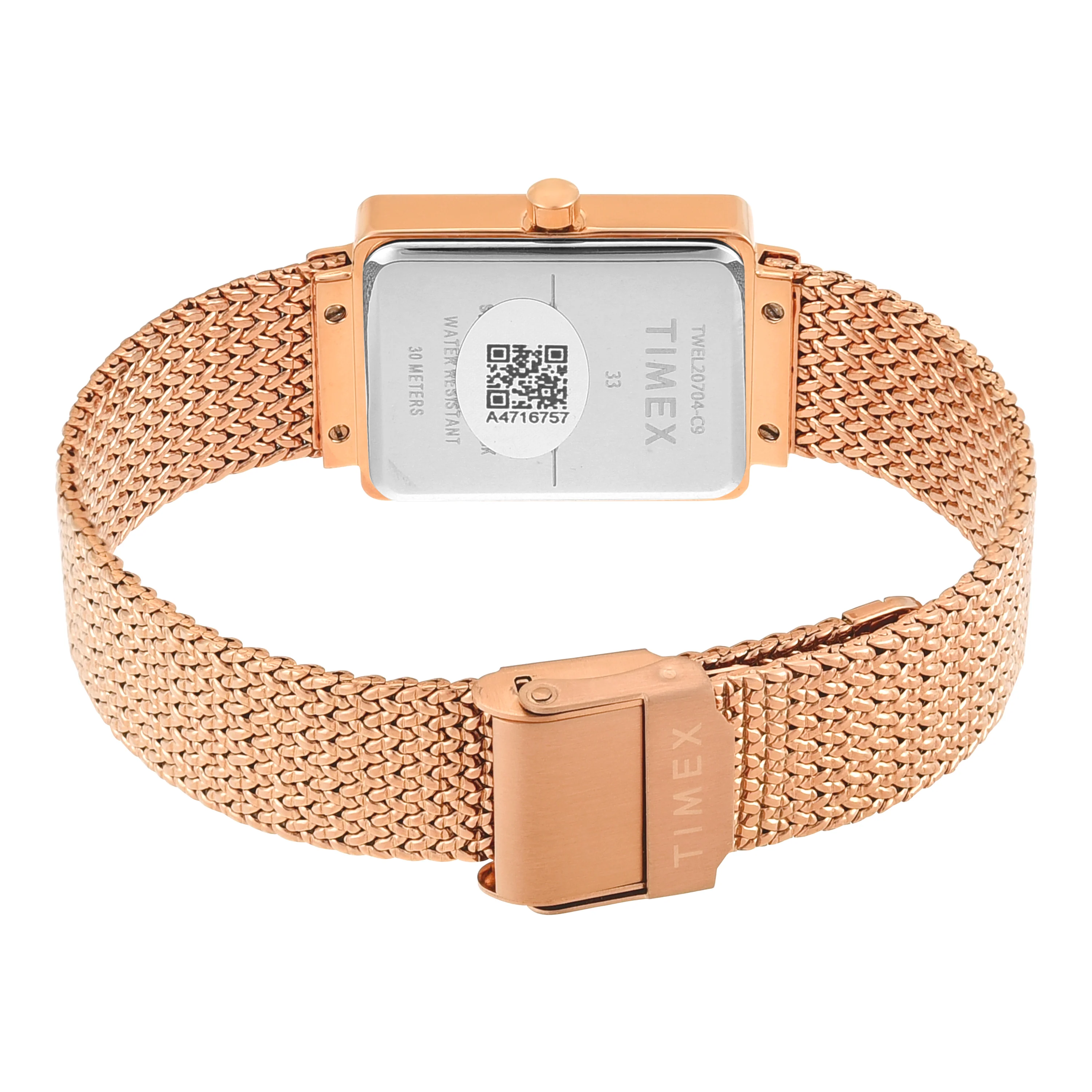 TIMEX Women Mother of Pearl Rectangle Dial Analog Watch - TWEL20704 - Image 5
