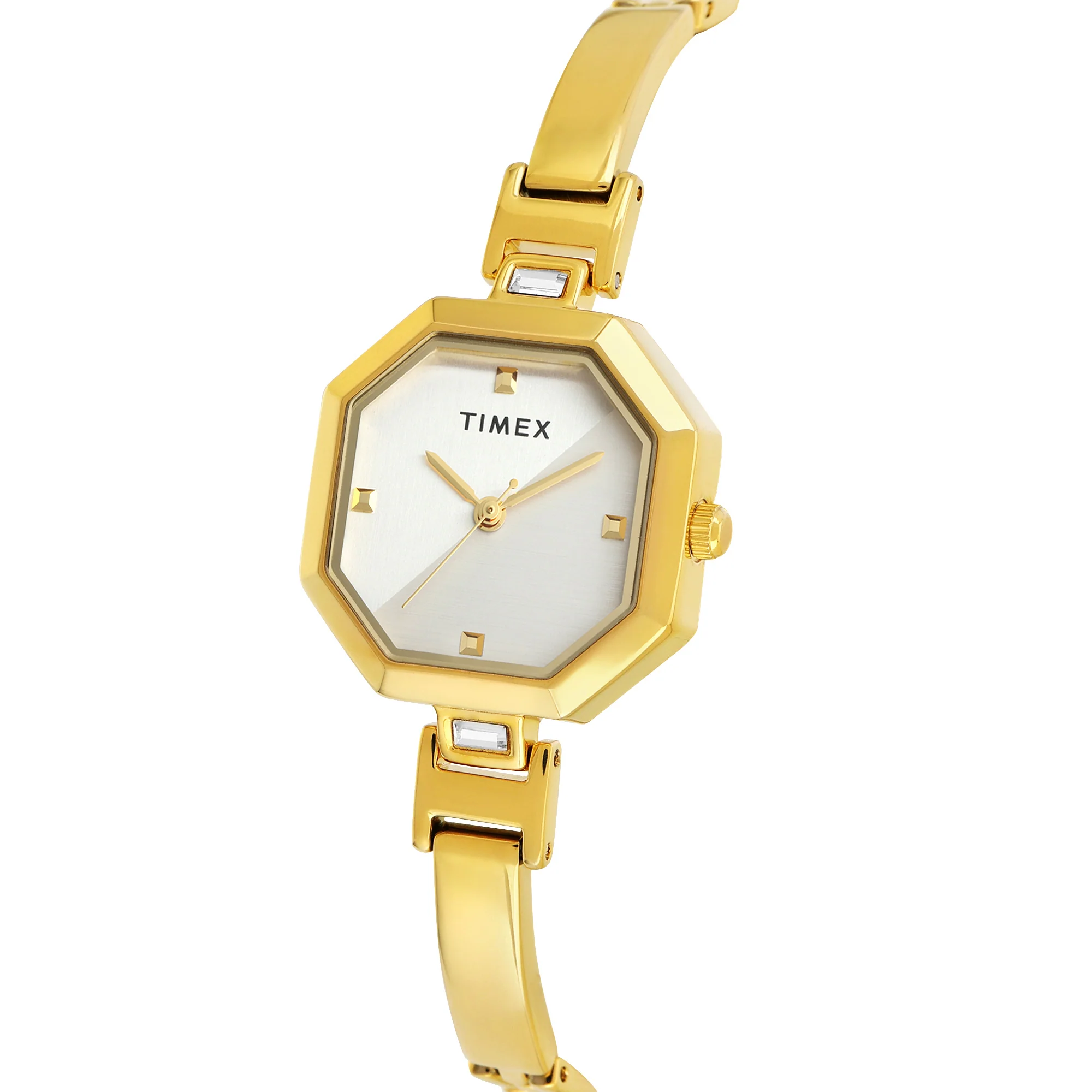 TIMEX Women Silver Octagonal Dial Analog Watch - TWEL195SMU01 - Image 2
