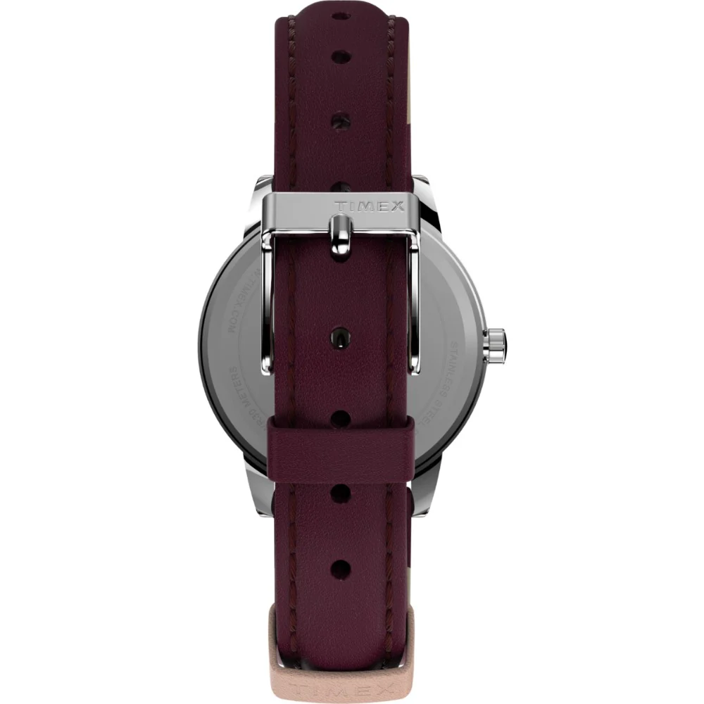 Timex Women White Analog Round Brass Dial Watch - TW2U96300AP - Image 3