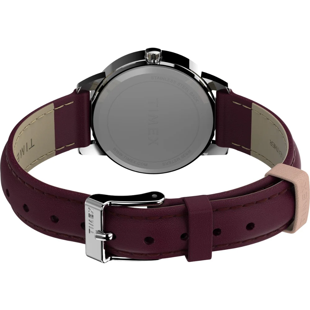 Timex Women White Analog Round Brass Dial Watch - TW2U96300AP - Image 4