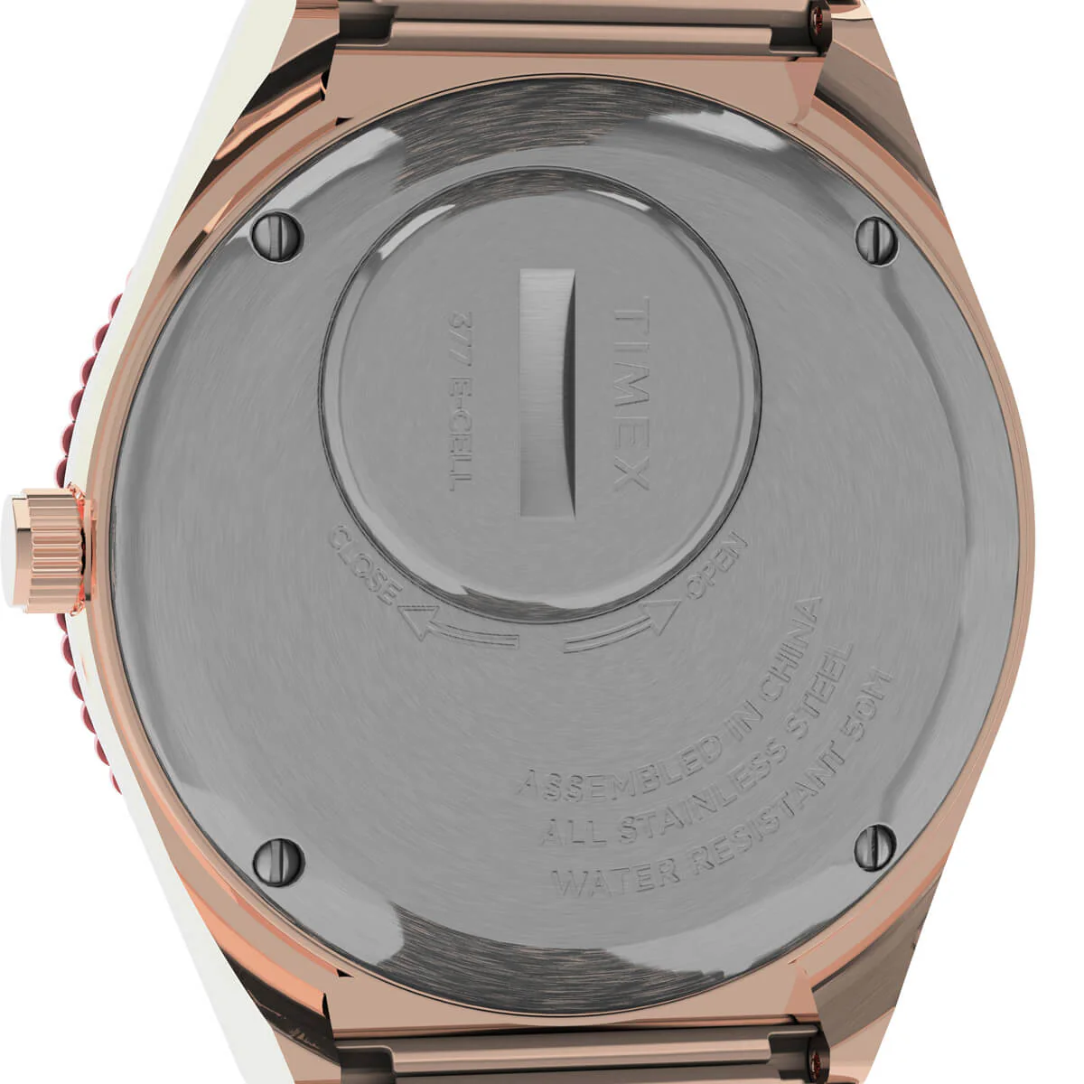 Q Timex Malibu 36mm Stainless Steel Expansion Band Watch - Image 4