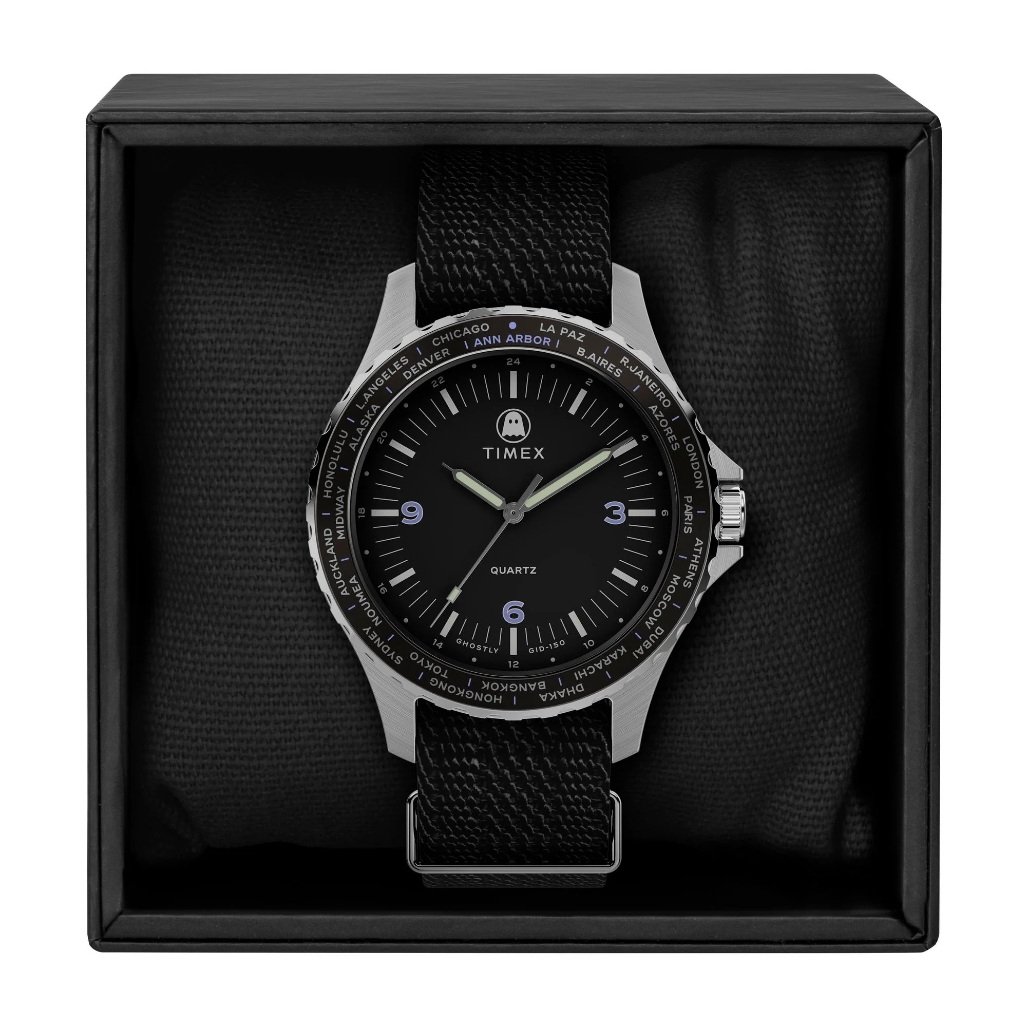 Timex x Ghostly 38mm Fabric Strap Watch - TW2W73300X6 - Image 4