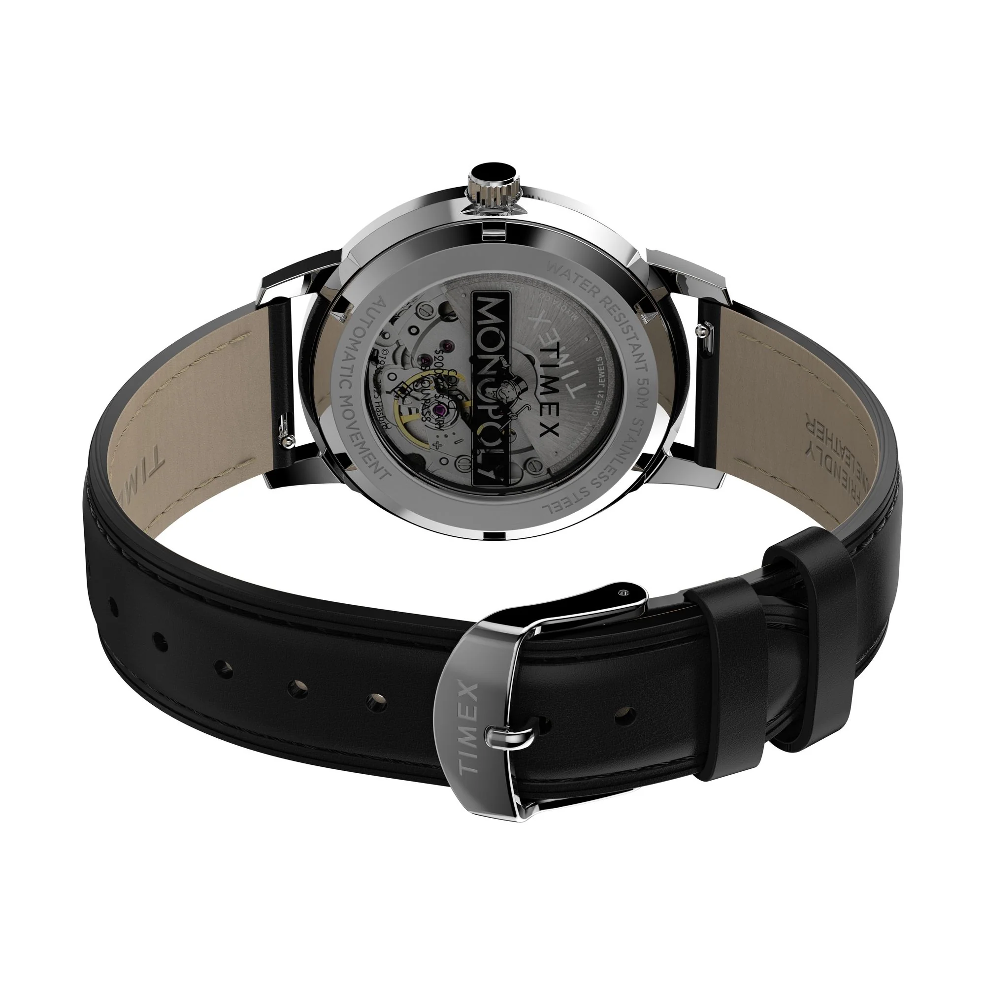 Timex x Monopoly Marlin 38mm Leather Strap Watch - Image 3