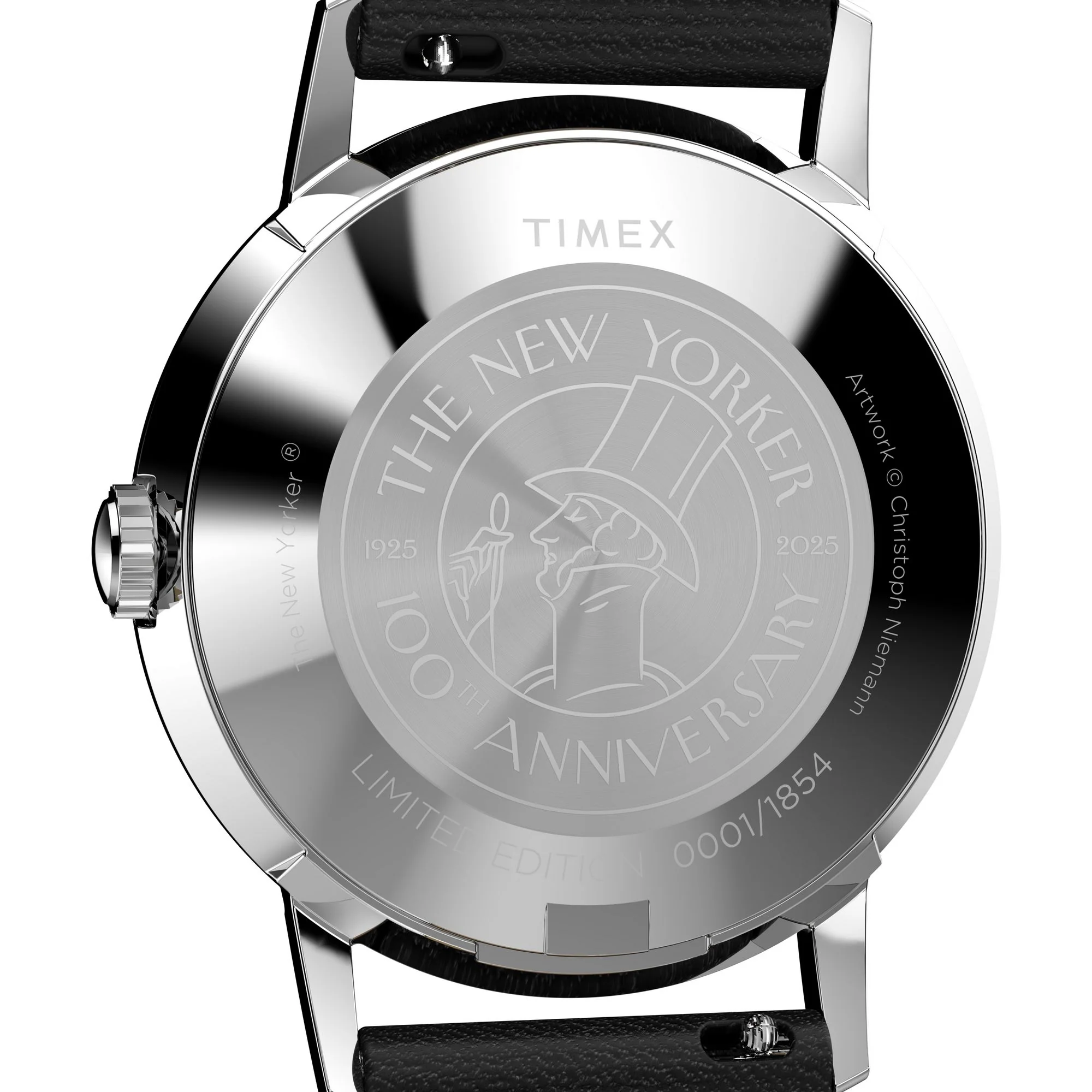 Timex x The New Yorker Marlin® Hand Wind 34mm Leather Strap Watch - TWG066100X6 - Image 4