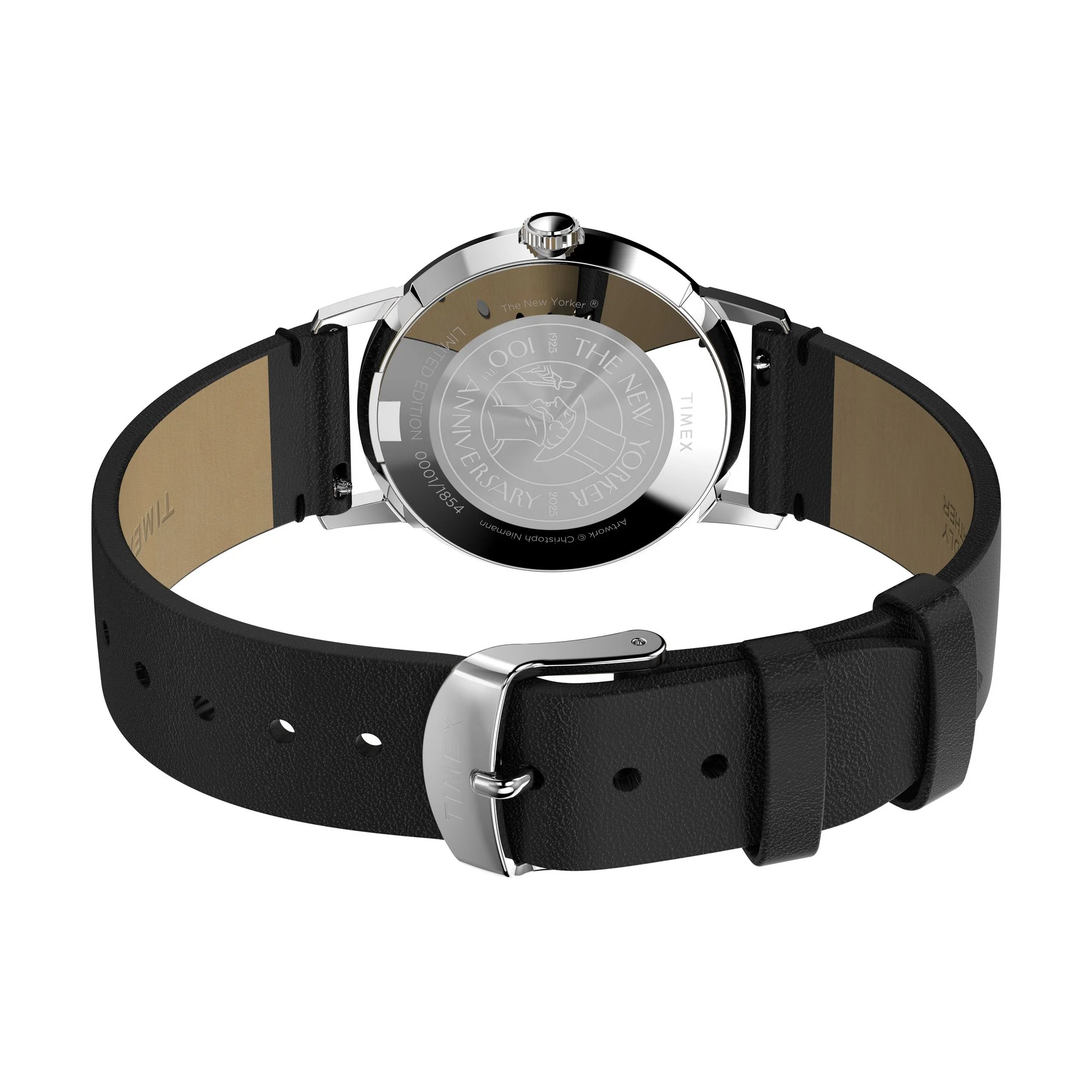 Timex x The New Yorker Marlin® Hand Wind 34mm Leather Strap Watch - TWG066100X6 - Image 5