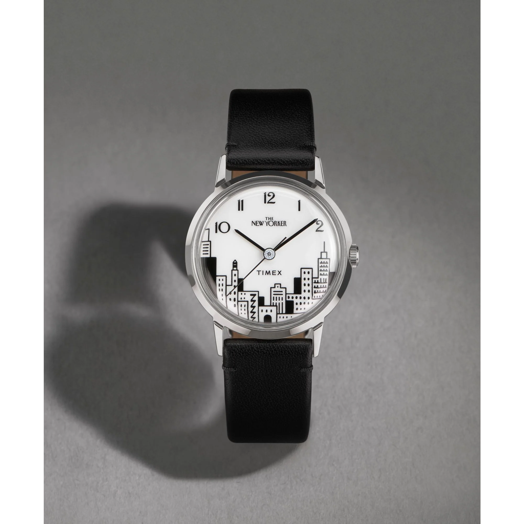 Timex x The New Yorker Marlin® Hand Wind 34mm Leather Strap Watch - TWG066100X6 - Image 7