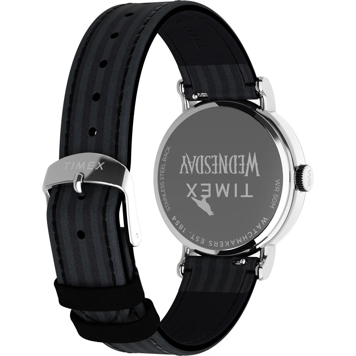 Timex x Wednesday Weekender 37mm Leather Strap Watch - TW2Y19400X6 - Image 2