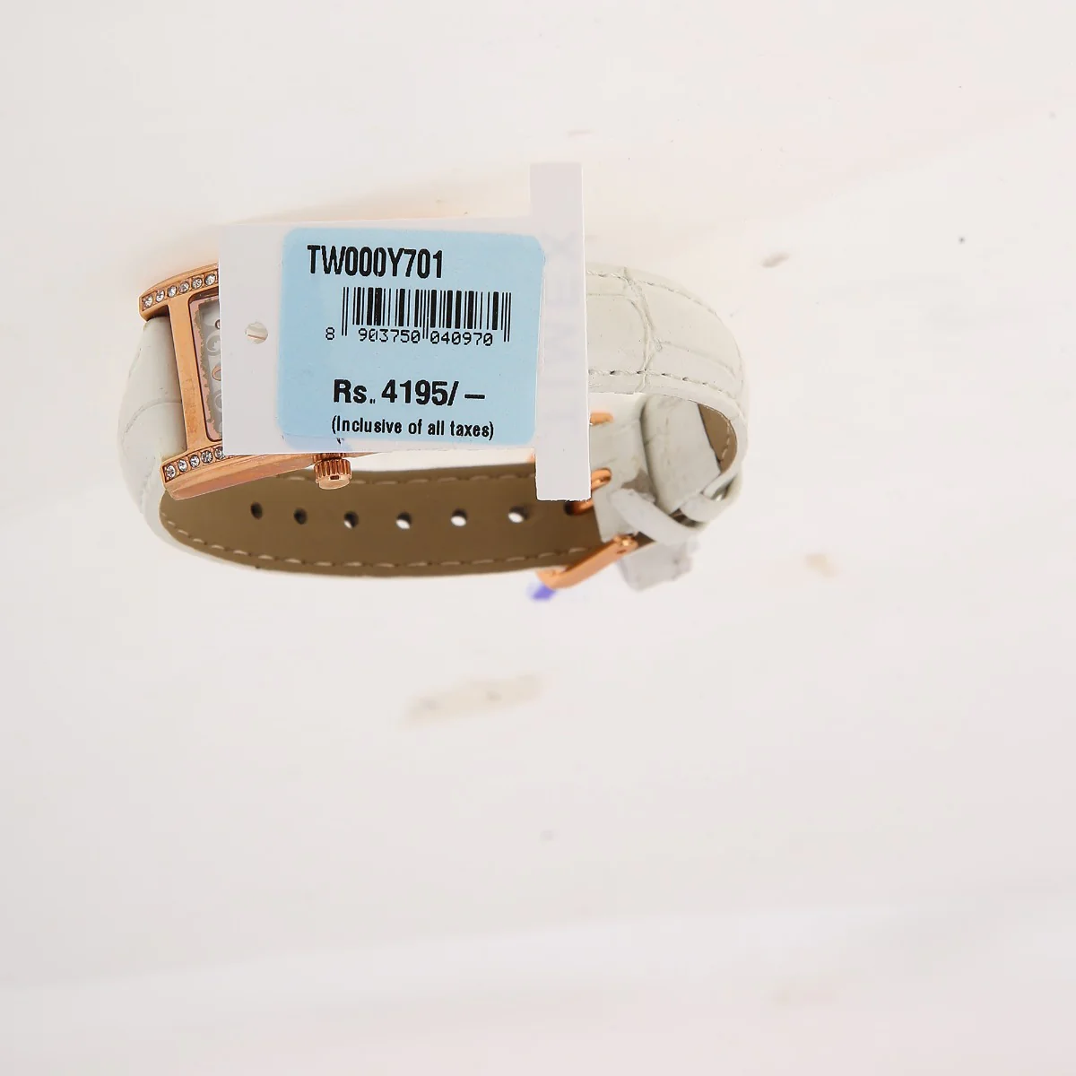Timex Fashion Women's Silver Dial Rectangle Case 3 Hands Function Watch -TW000Y701 - Image 6