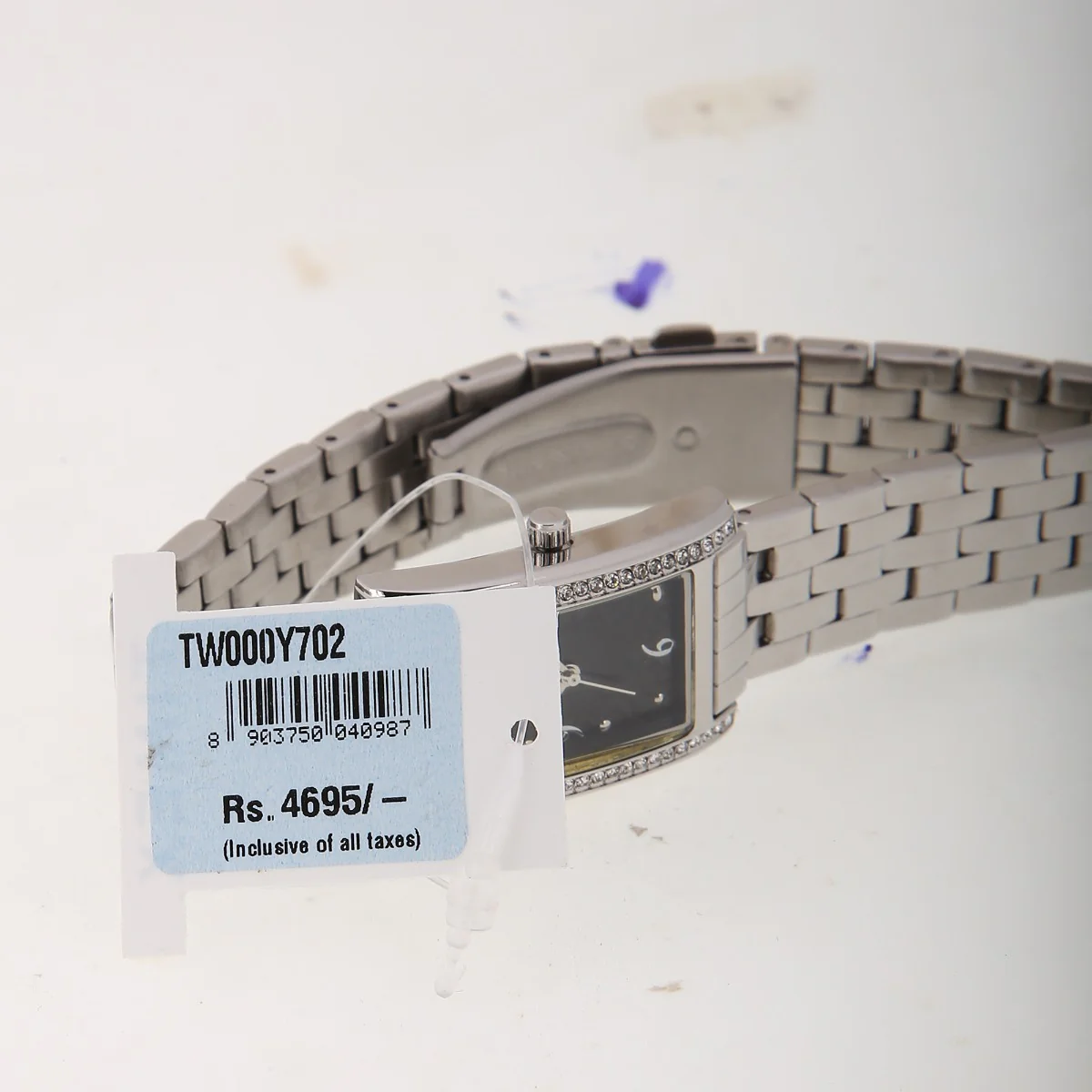 Timex Fashion Women's Black Dial Rectangle Case 3 Hands Function Watch -TW000Y702 - Image 6