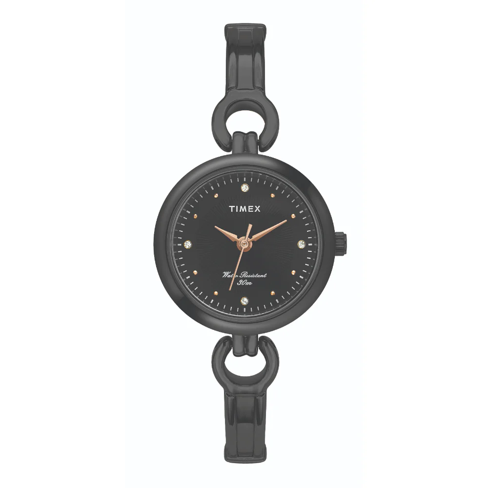 Timex Classics Pairs Black Dial Round Case Day Date/3 Hands Function Watch -TW00PR264 - Image 3