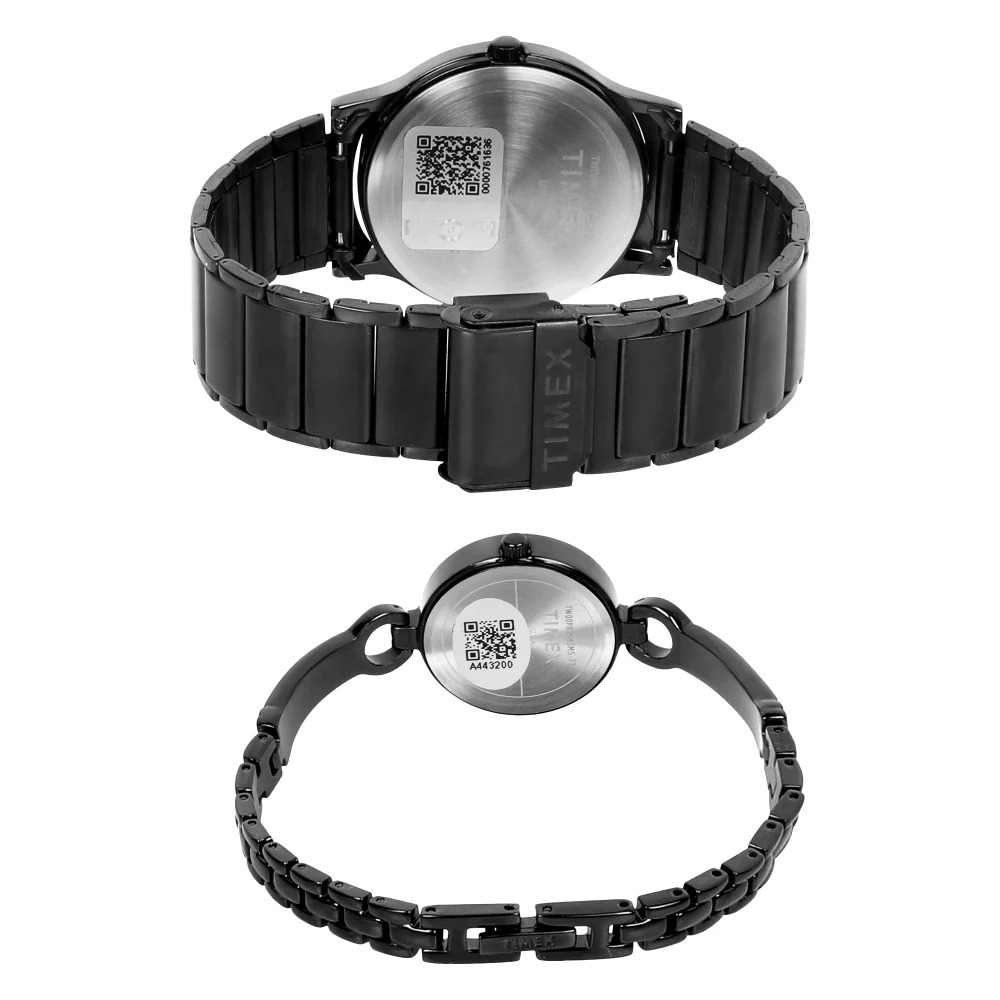 Timex Classics Pairs Black Dial Round Case Day Date/3 Hands Function Watch -TW00PR264 - Image 7
