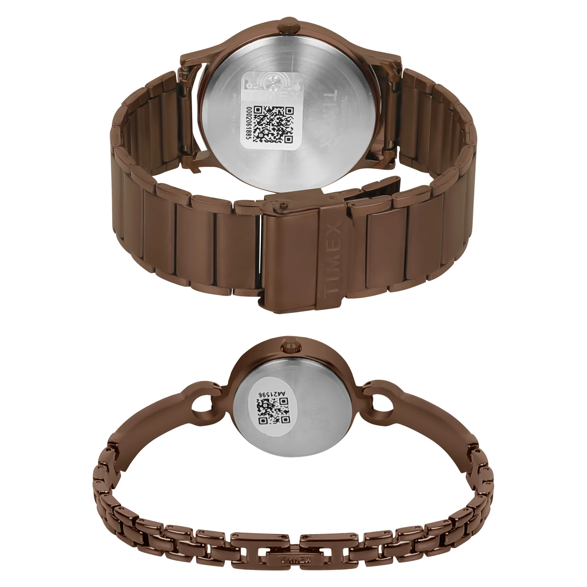 Timex Classics Pairs Rose Gold Dial Round Case Day Date/3 Hands Function Watch -TW00PR265 - Image 2