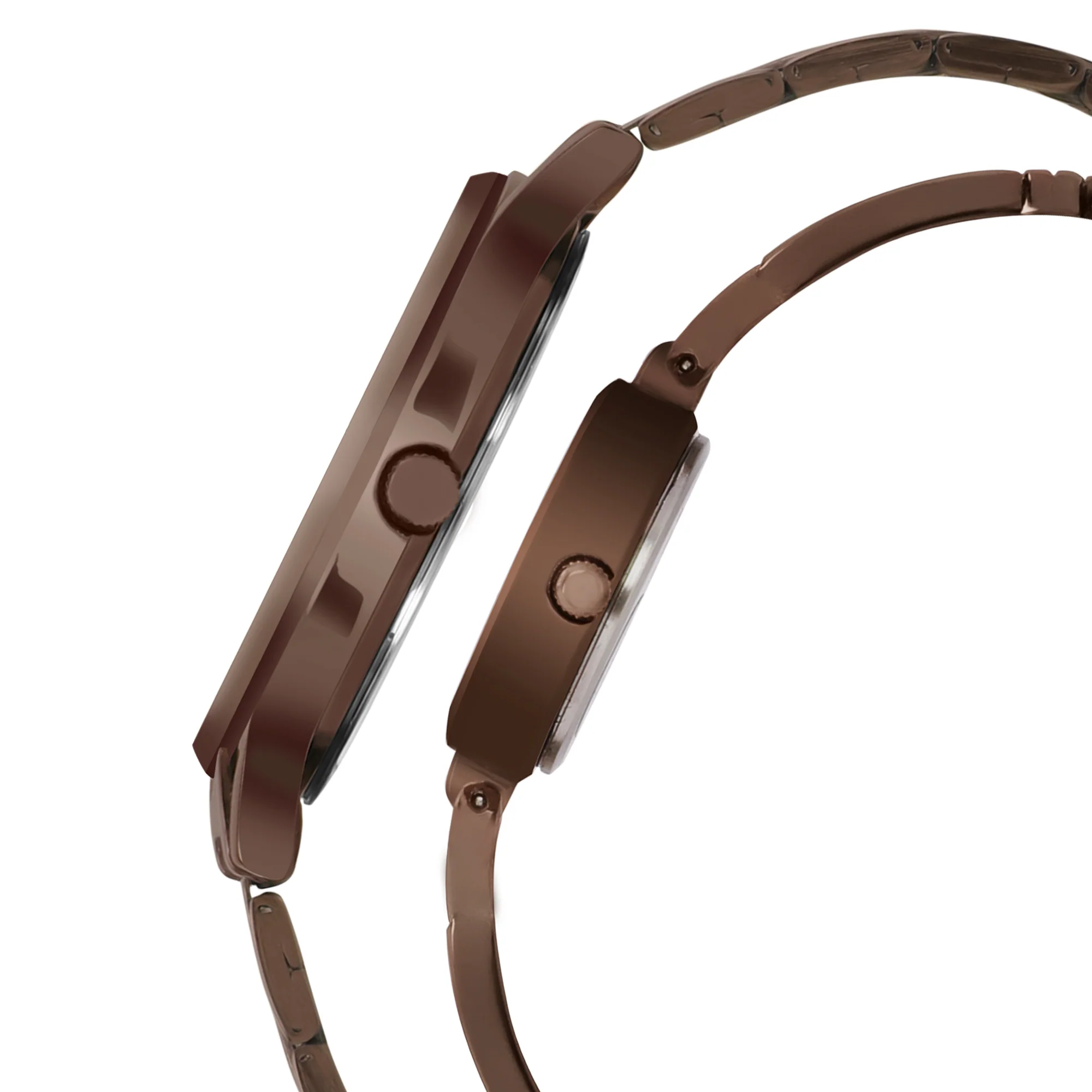 Timex Classics Pairs Rose Gold Dial Round Case Day Date/3 Hands Function Watch -TW00PR265 - Image 4